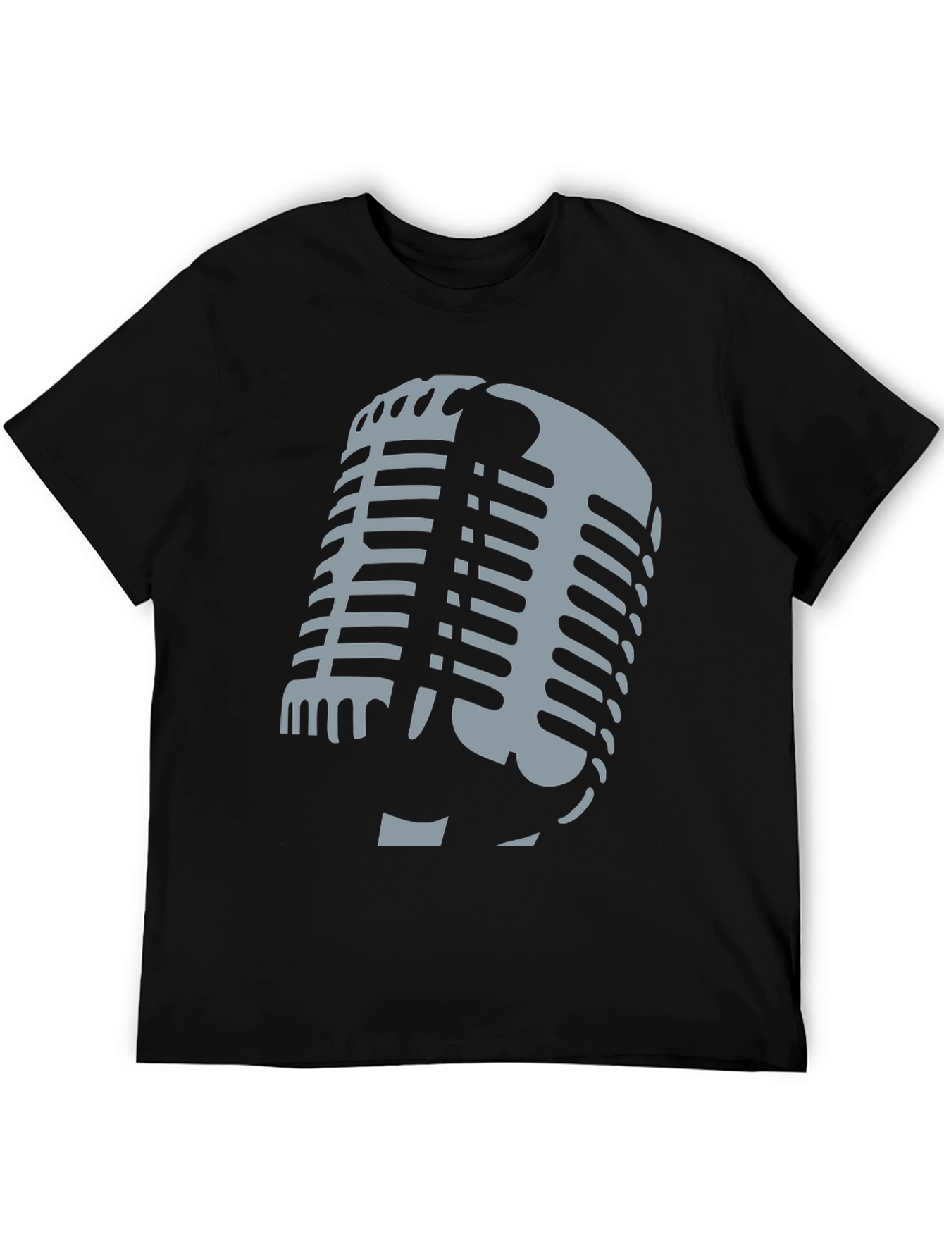 Retro Microphone Graphic T-Shirt - Classic Style