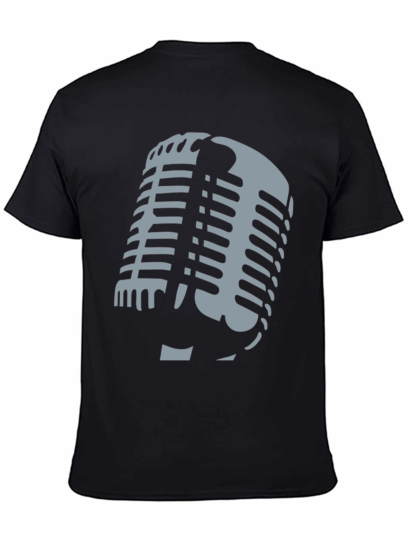 Retro Microphone Graphic T-Shirt - Classic Style