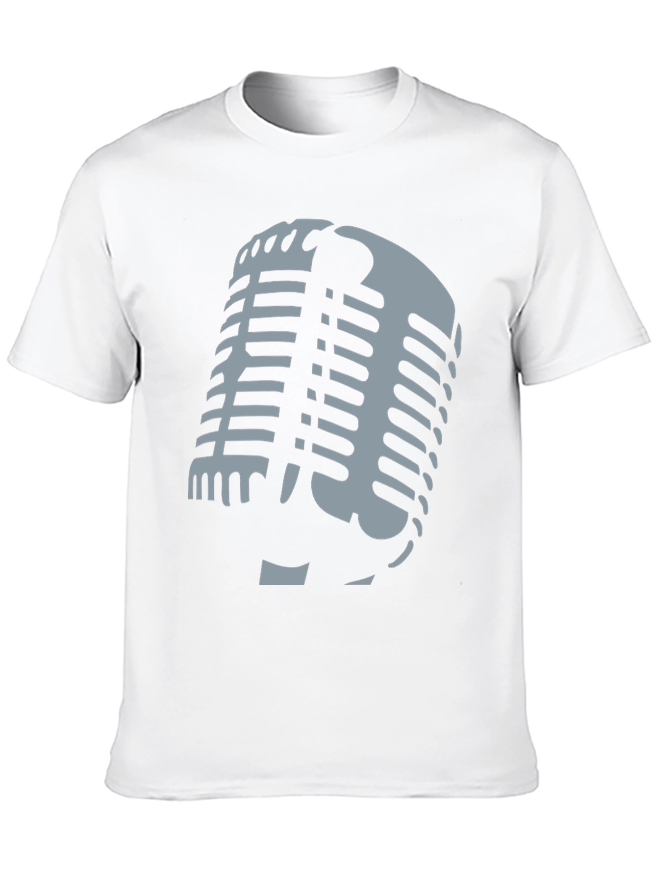 Retro Microphone Graphic T-Shirt - Classic Style