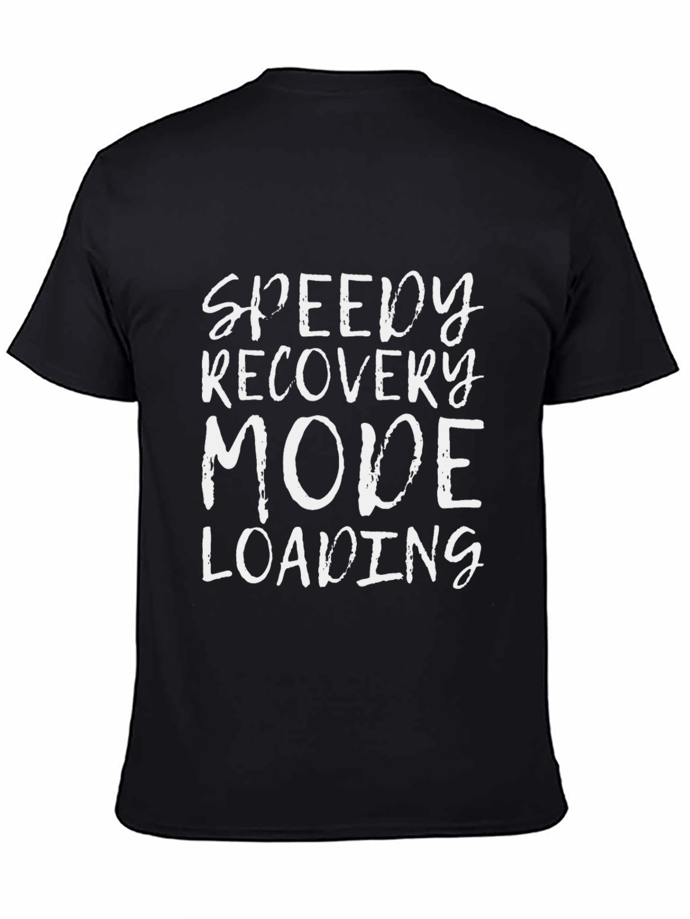 Speedy Recovery Mode Loading Black T-Shirt
