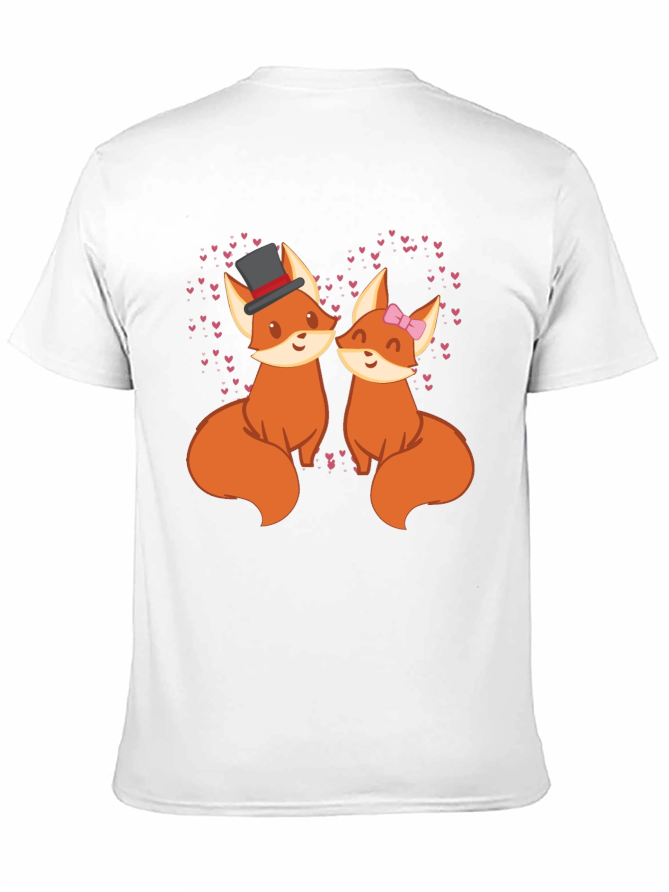 Fox Couple Valentines Day T-Shirt
