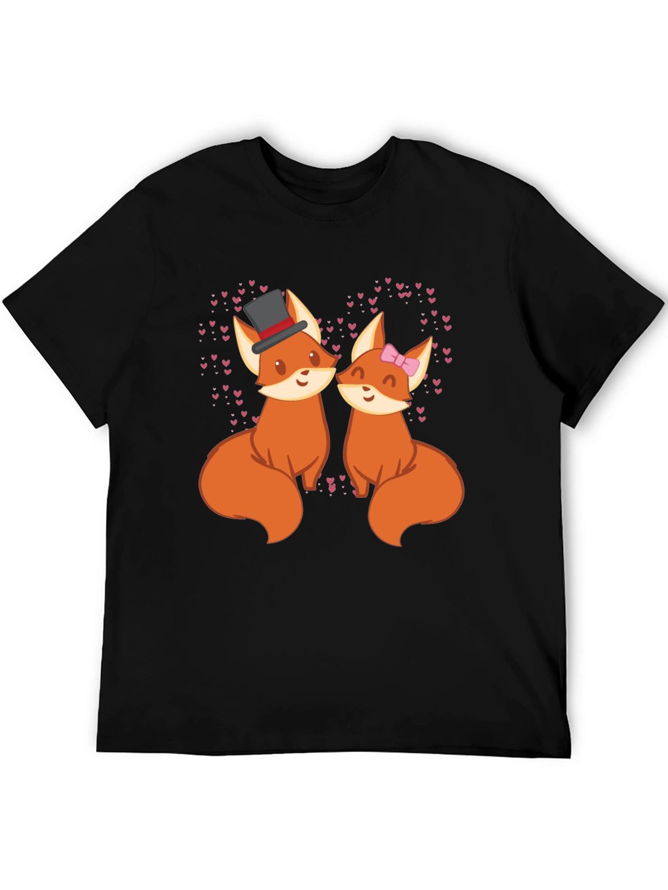 Fox Couple Valentines Day T-Shirt