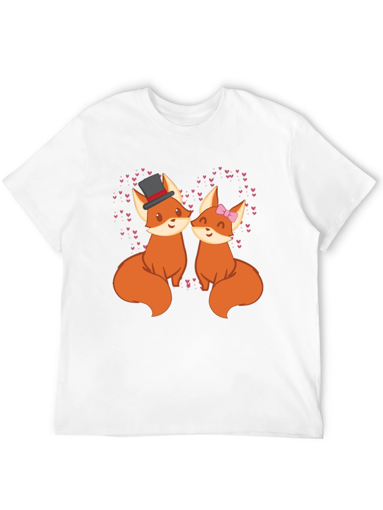 Fox Couple Valentines Day T-Shirt