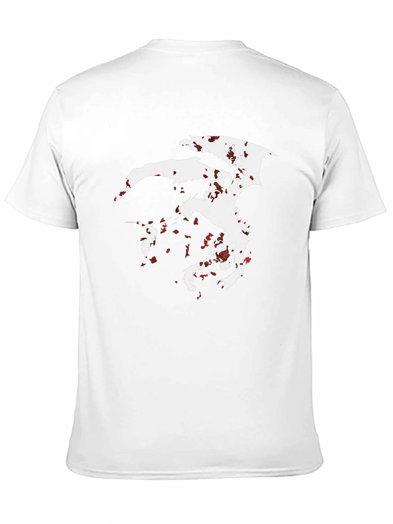 Dragon Silhouette Graphic Tee - Mens Black T-Shirt
