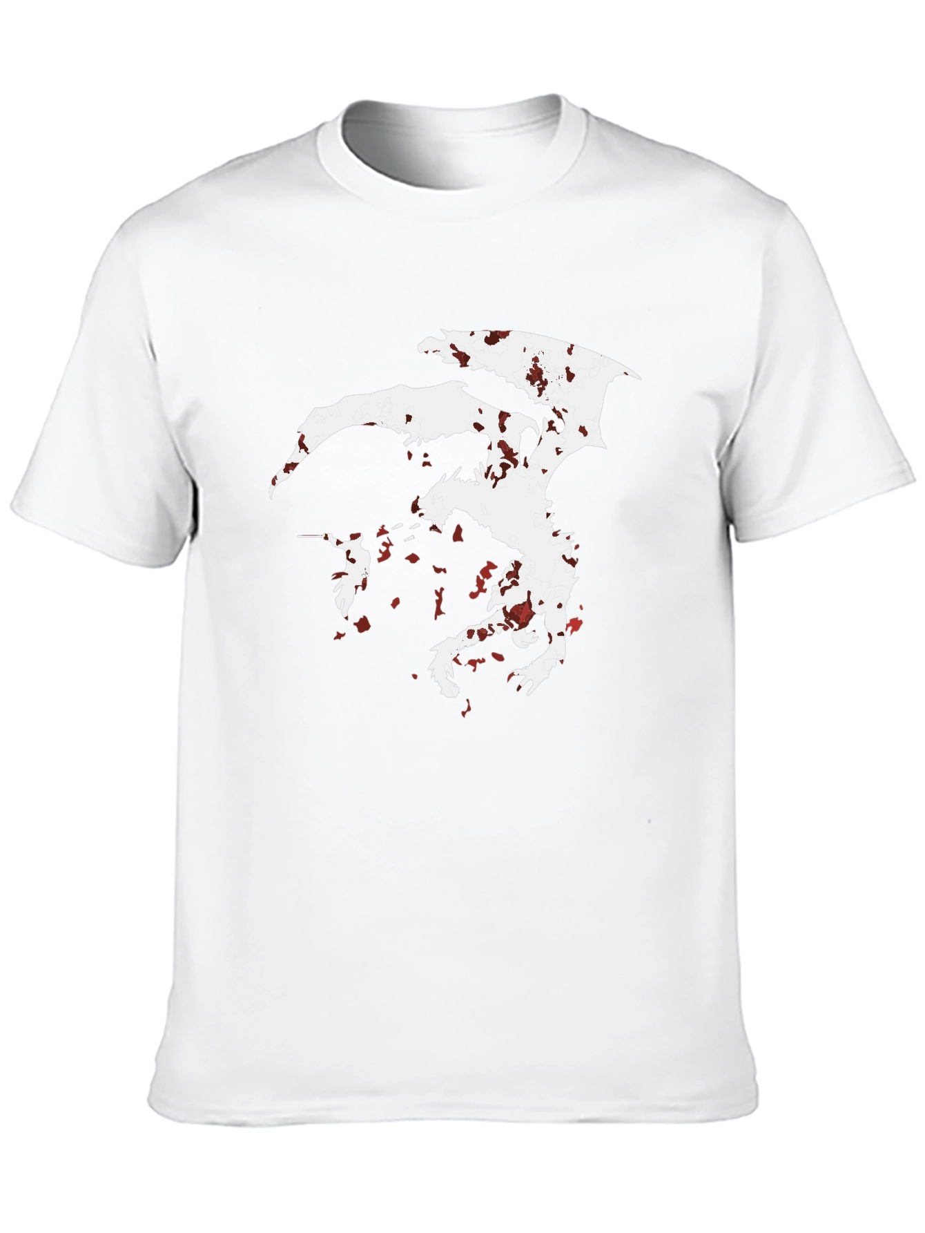 Dragon Silhouette Graphic Tee - Mens Black T-Shirt