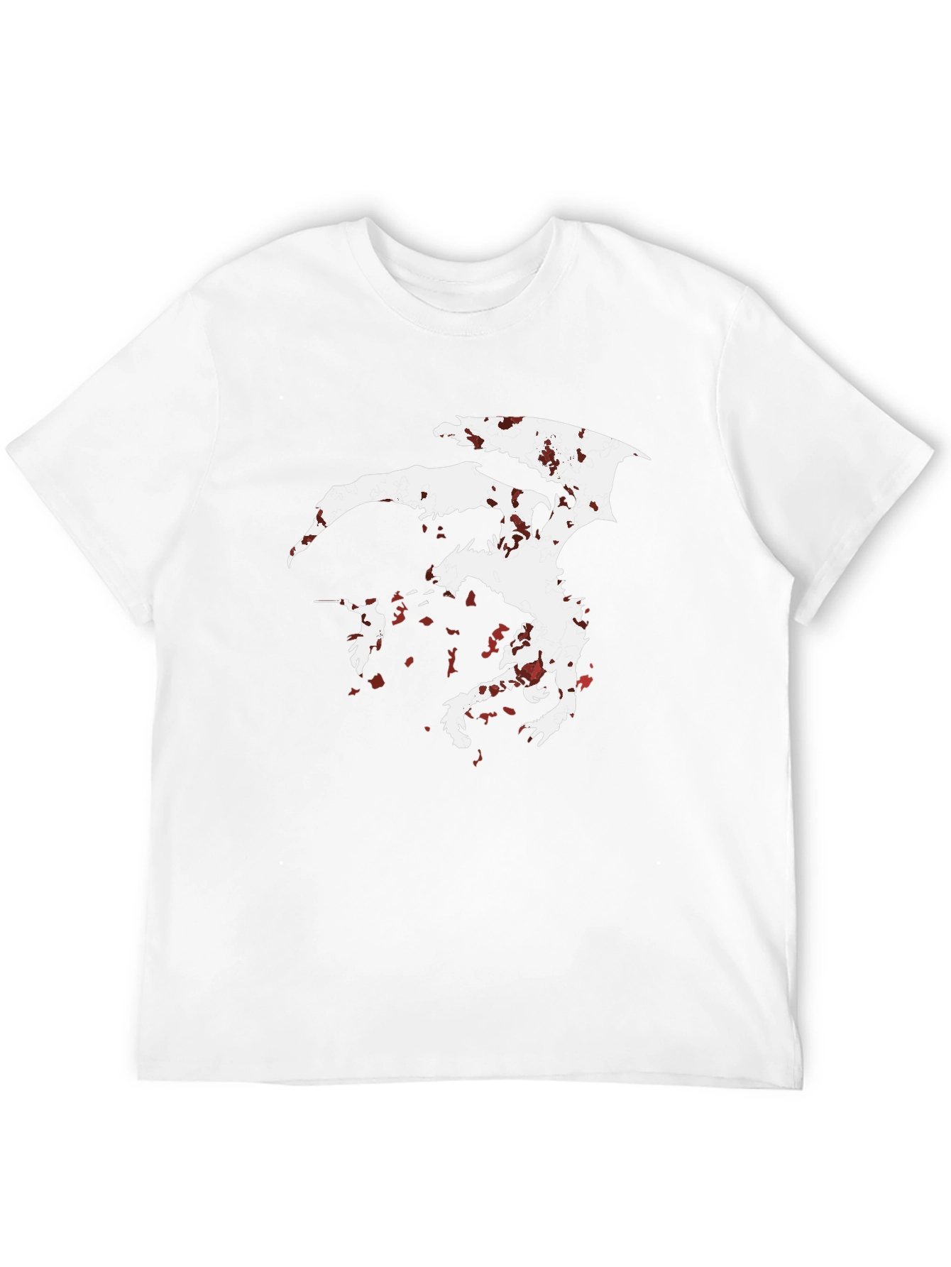 Dragon Silhouette Graphic Tee - Mens Black T-Shirt