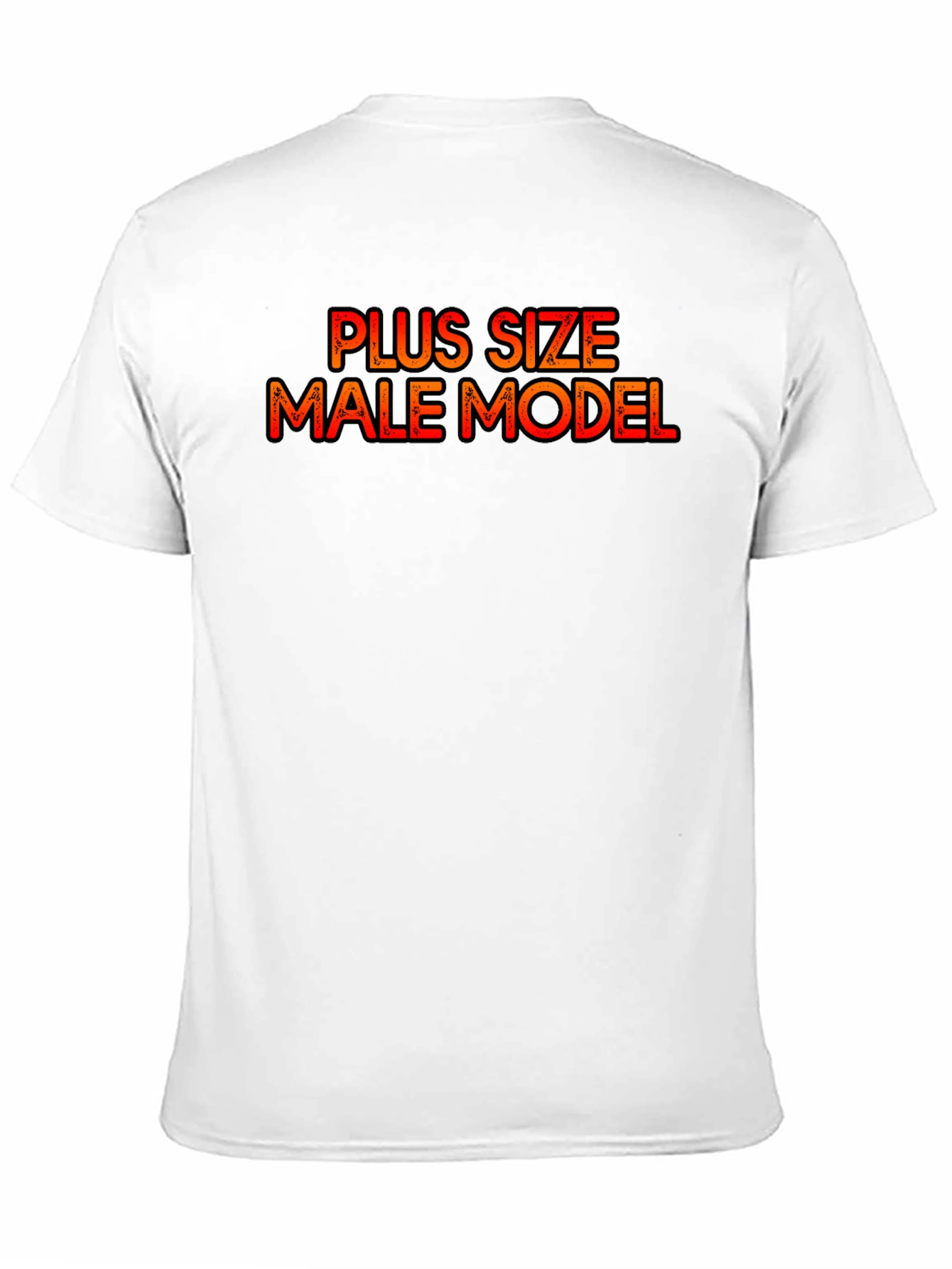 Plus Size Male Model Graphic Tee