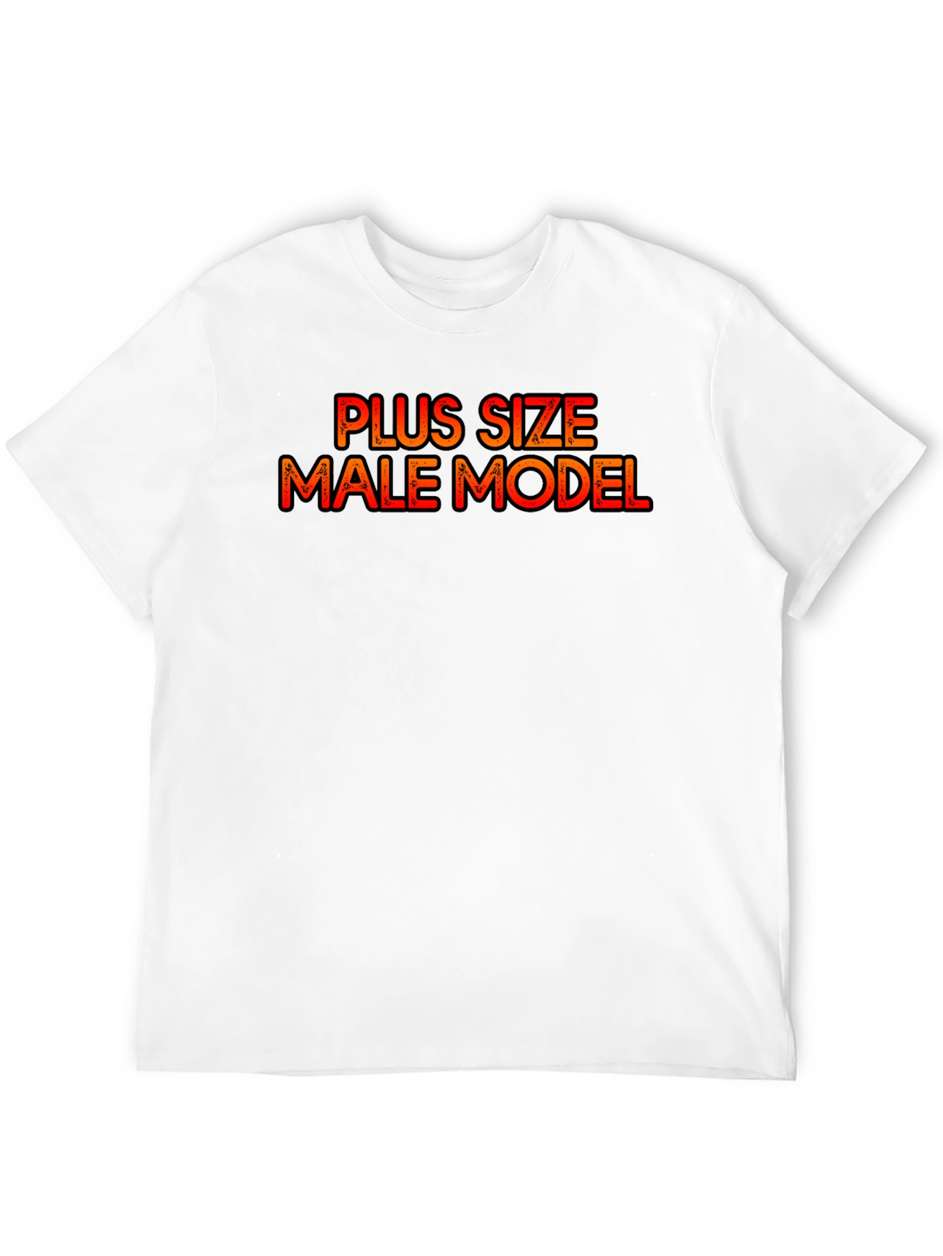 Plus Size Male Model Graphic Tee