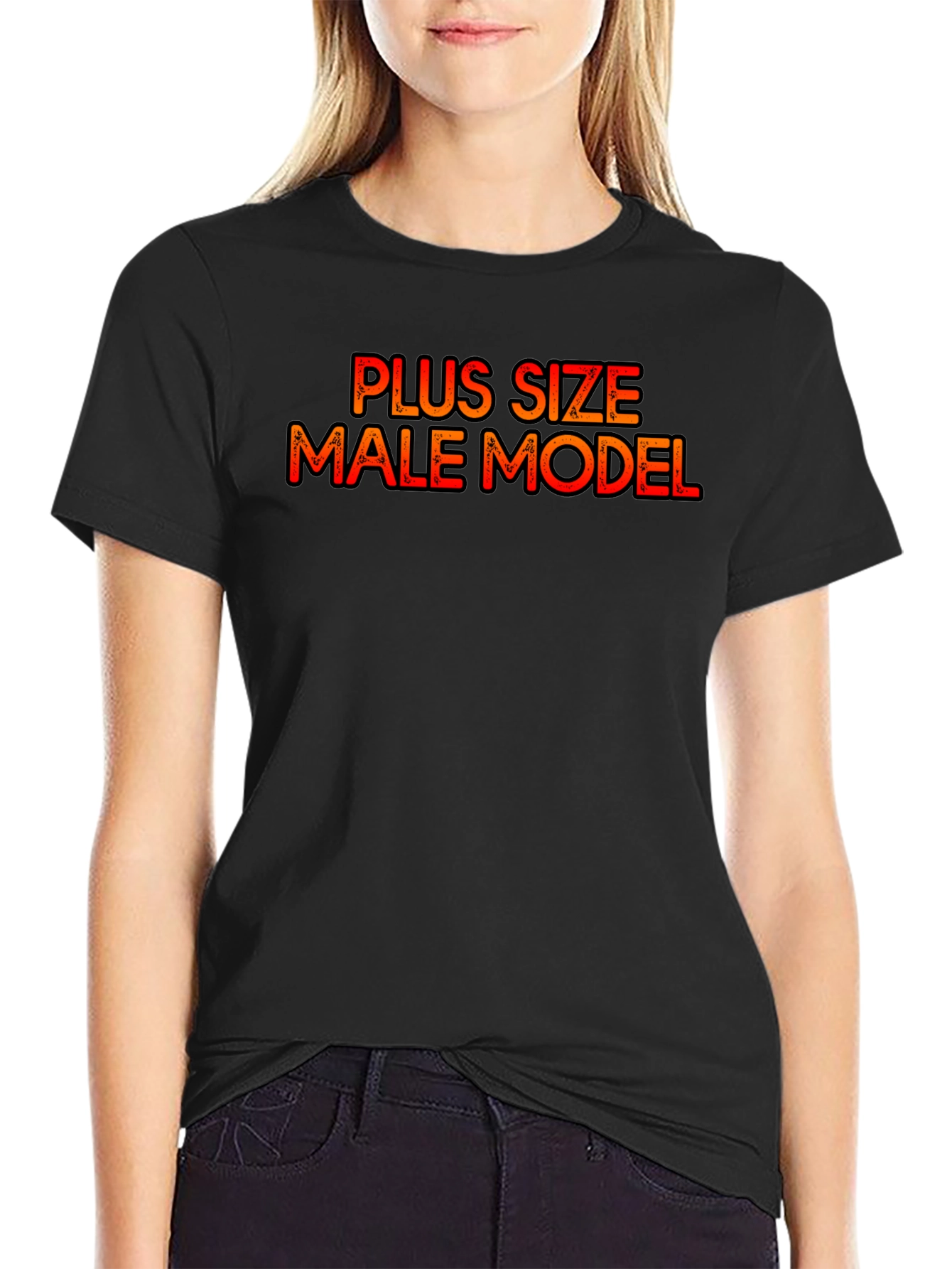 Plus Size Male Model Graphic Tee