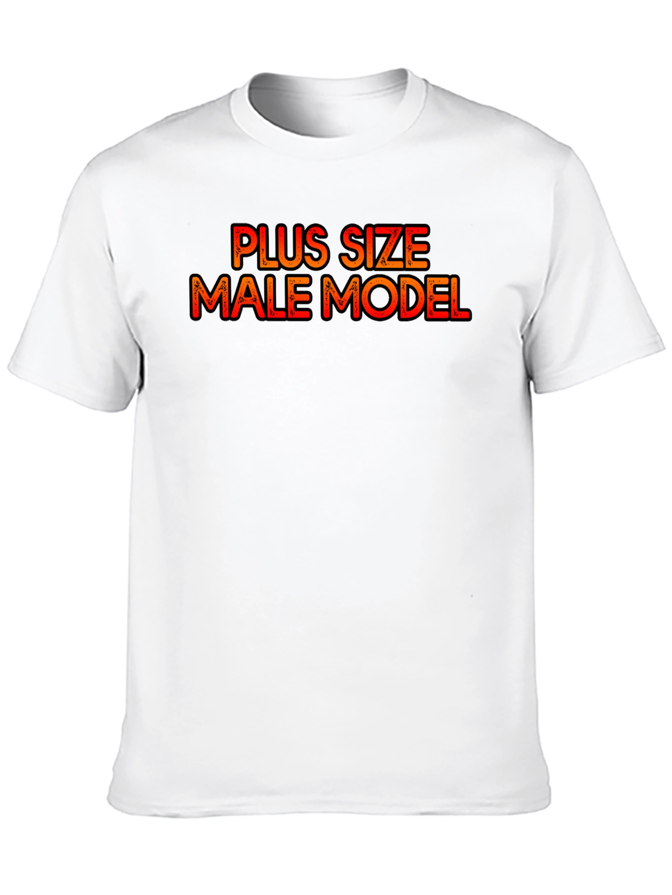 Plus Size Male Model Graphic Tee