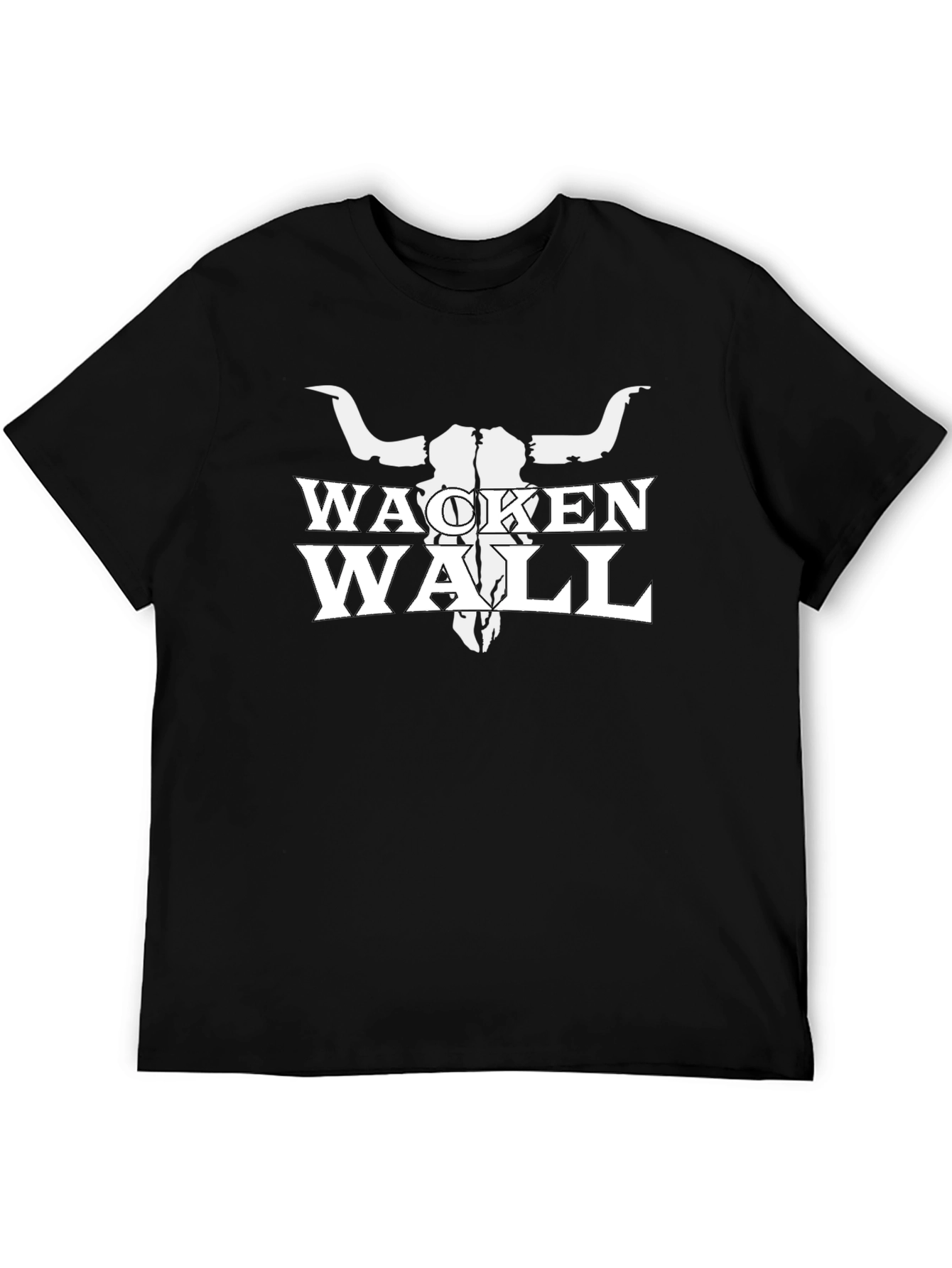 Wacken Wall T-Shirt: Heavy Metal Bull Skull Tee