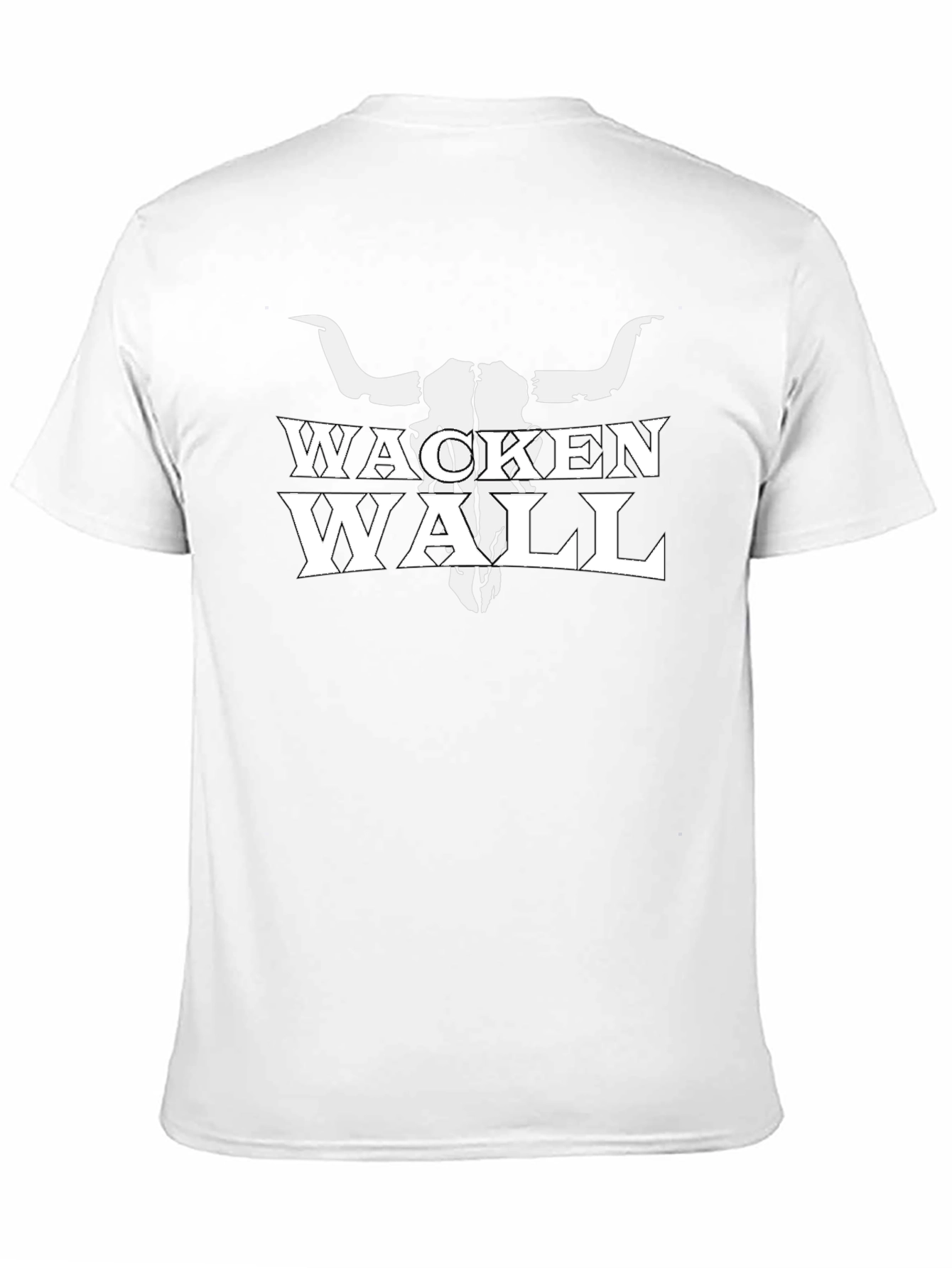 Wacken Wall T-Shirt: Heavy Metal Bull Skull Tee