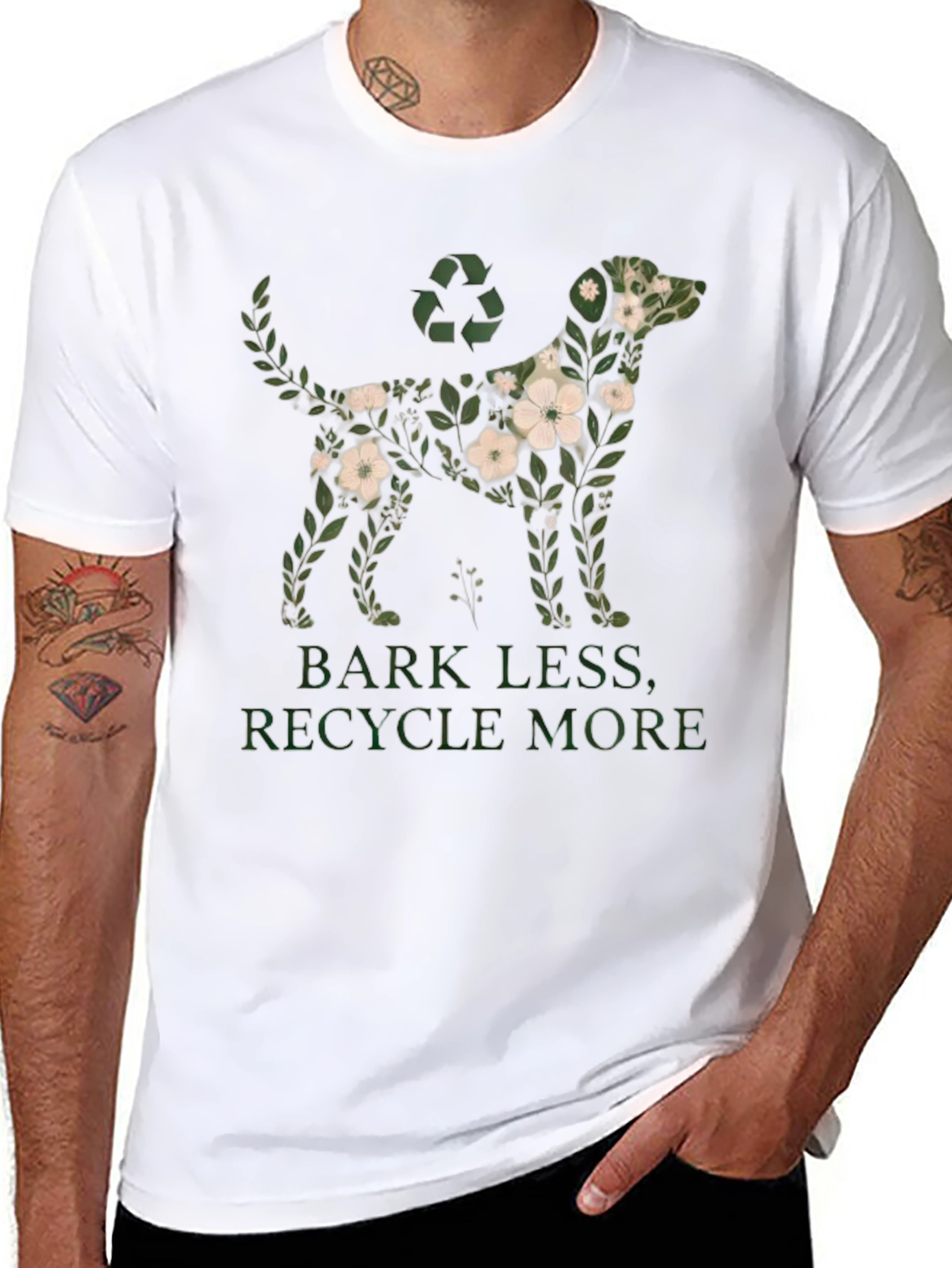 Eco-Friendly Dog Graphic T-Shirt