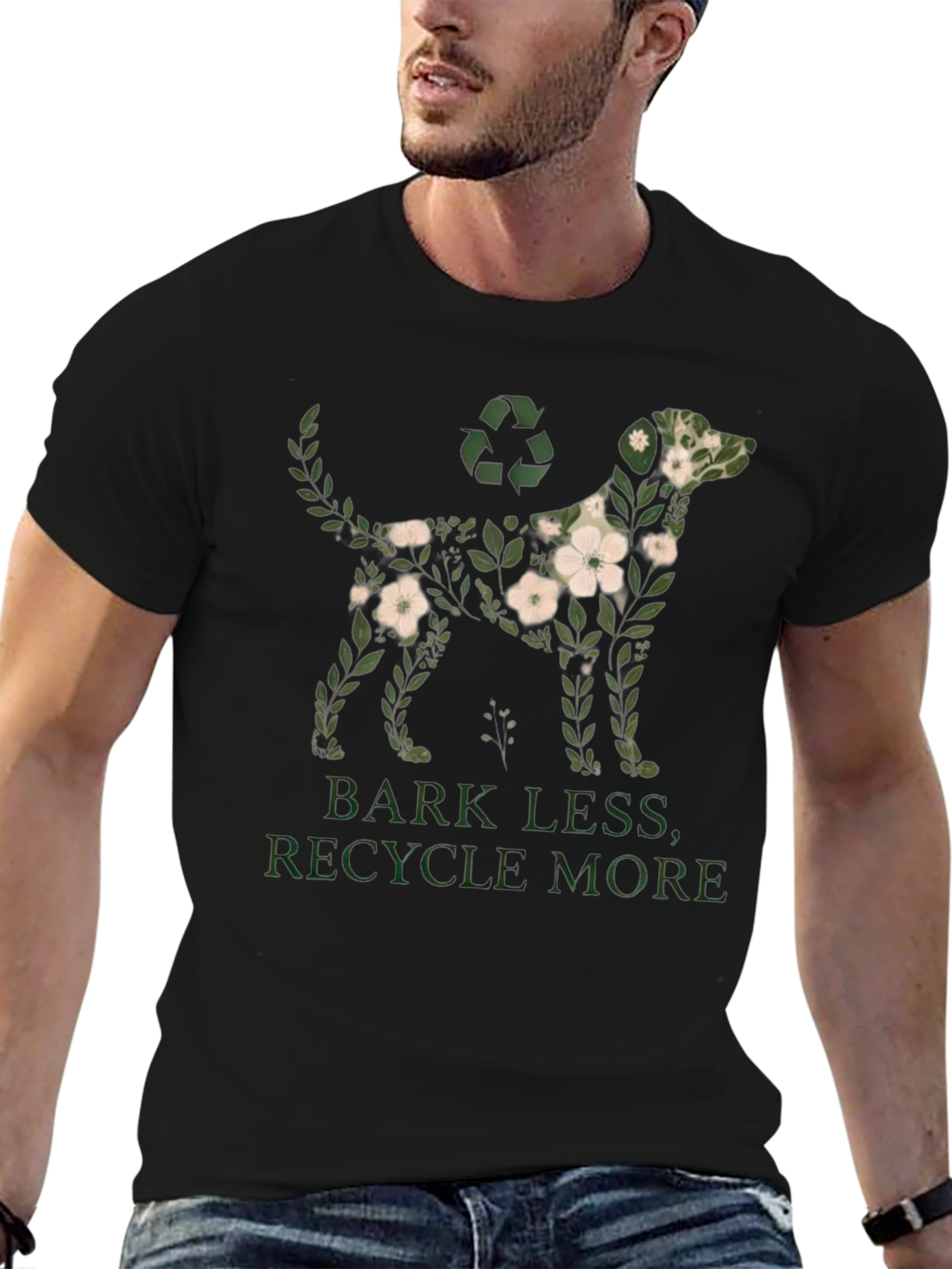 Eco-Friendly Dog Graphic T-Shirt