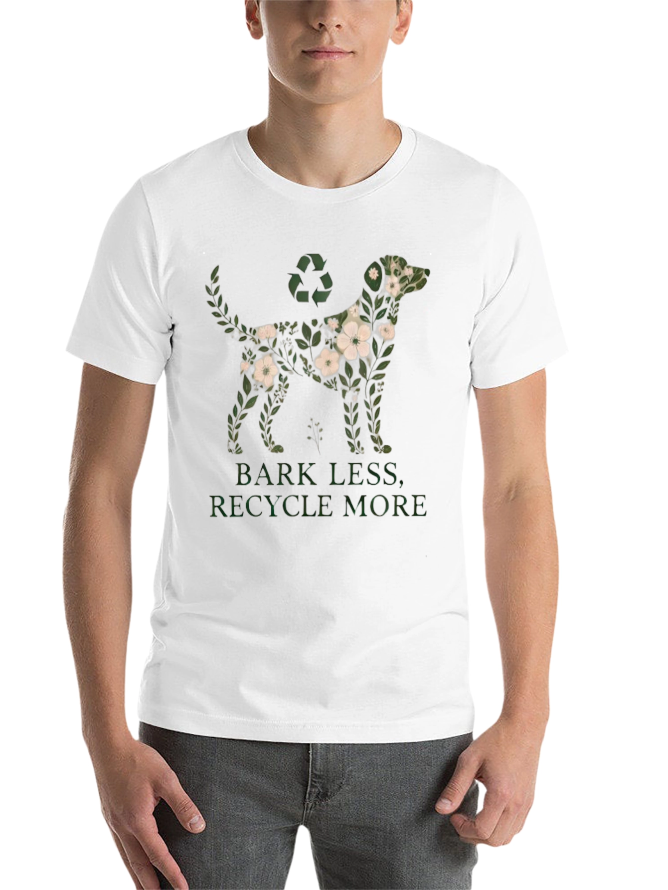 Eco-Friendly Dog Graphic T-Shirt
