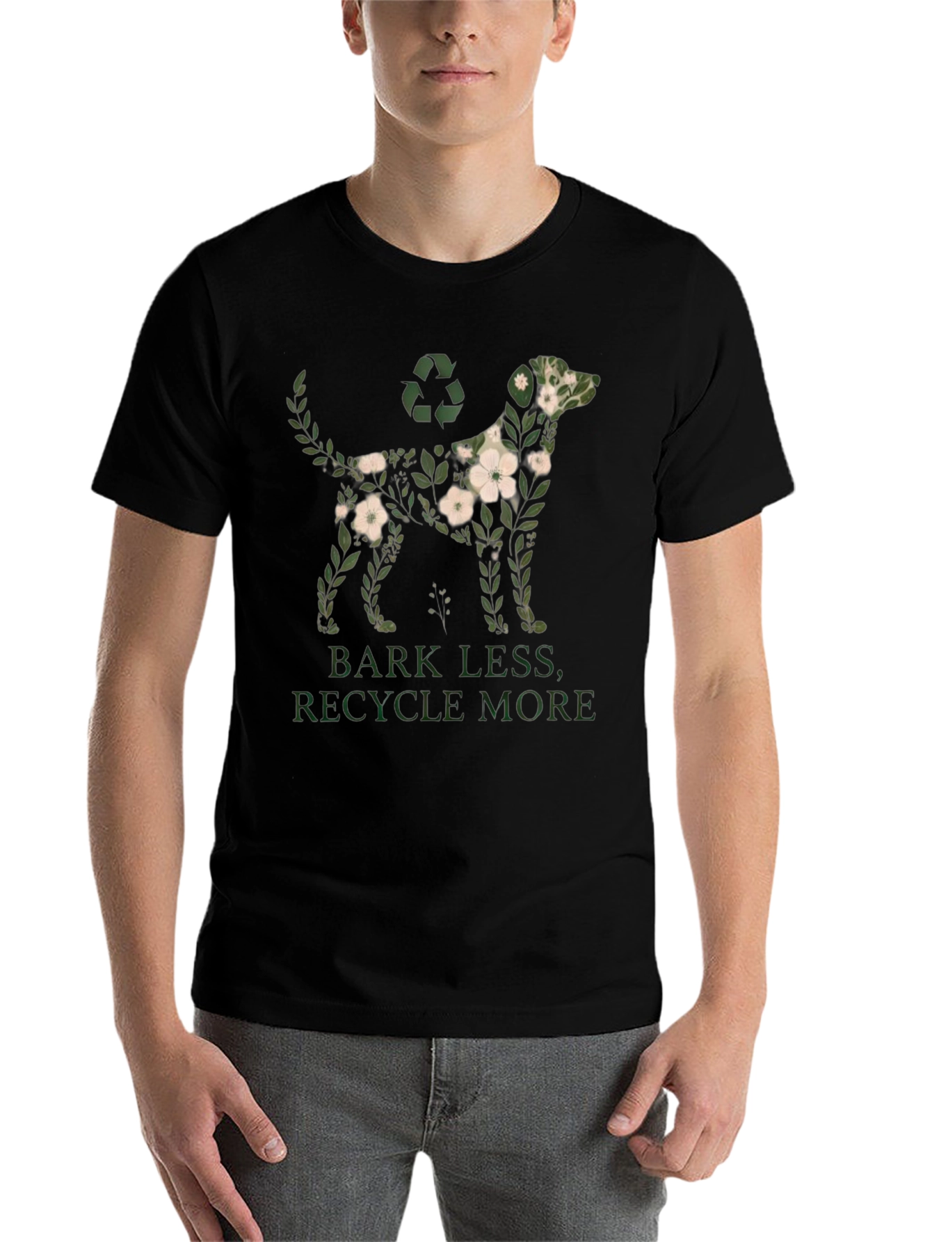 Eco-Friendly Dog Graphic T-Shirt