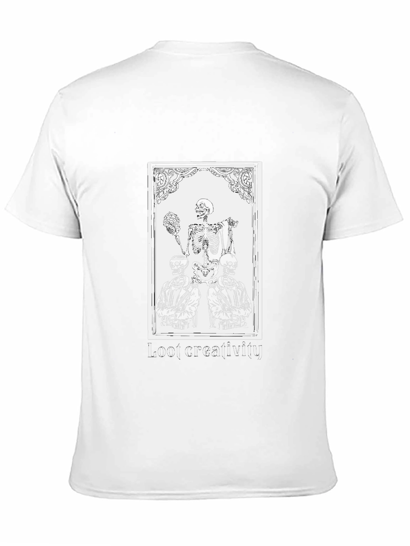 Loot Creativity Skeleton Graphic T-Shirt - Unisex