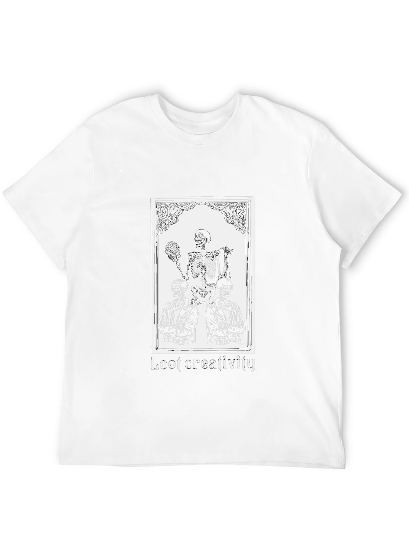Loot Creativity Skeleton Graphic T-Shirt - Unisex