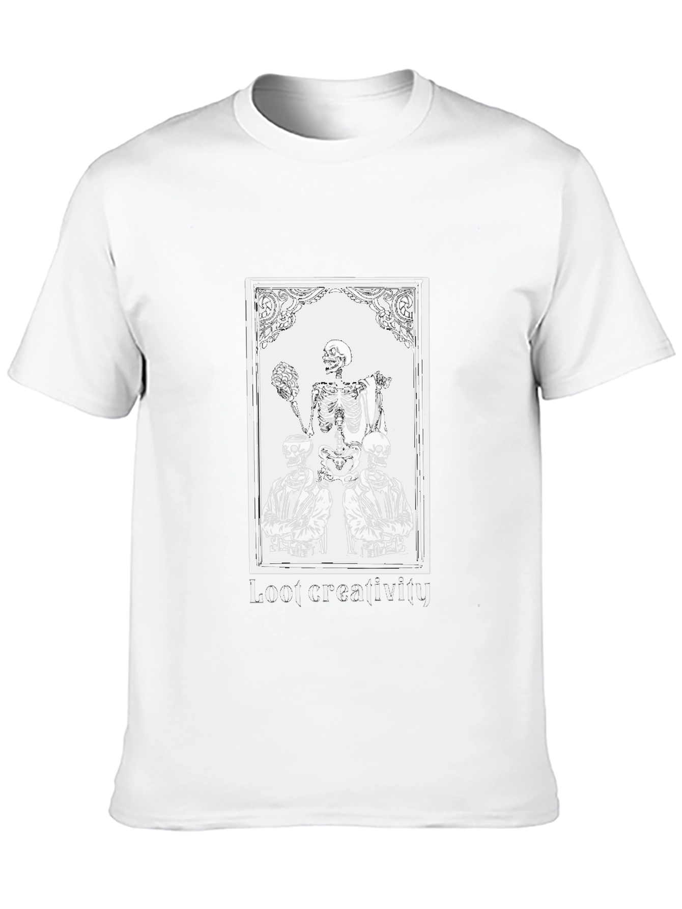 Loot Creativity Skeleton Graphic T-Shirt - Unisex