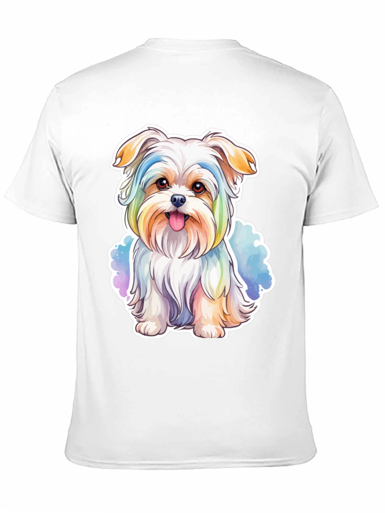 Rainbow Puppy Dog T-Shirt - Cute Pet Lover Tee