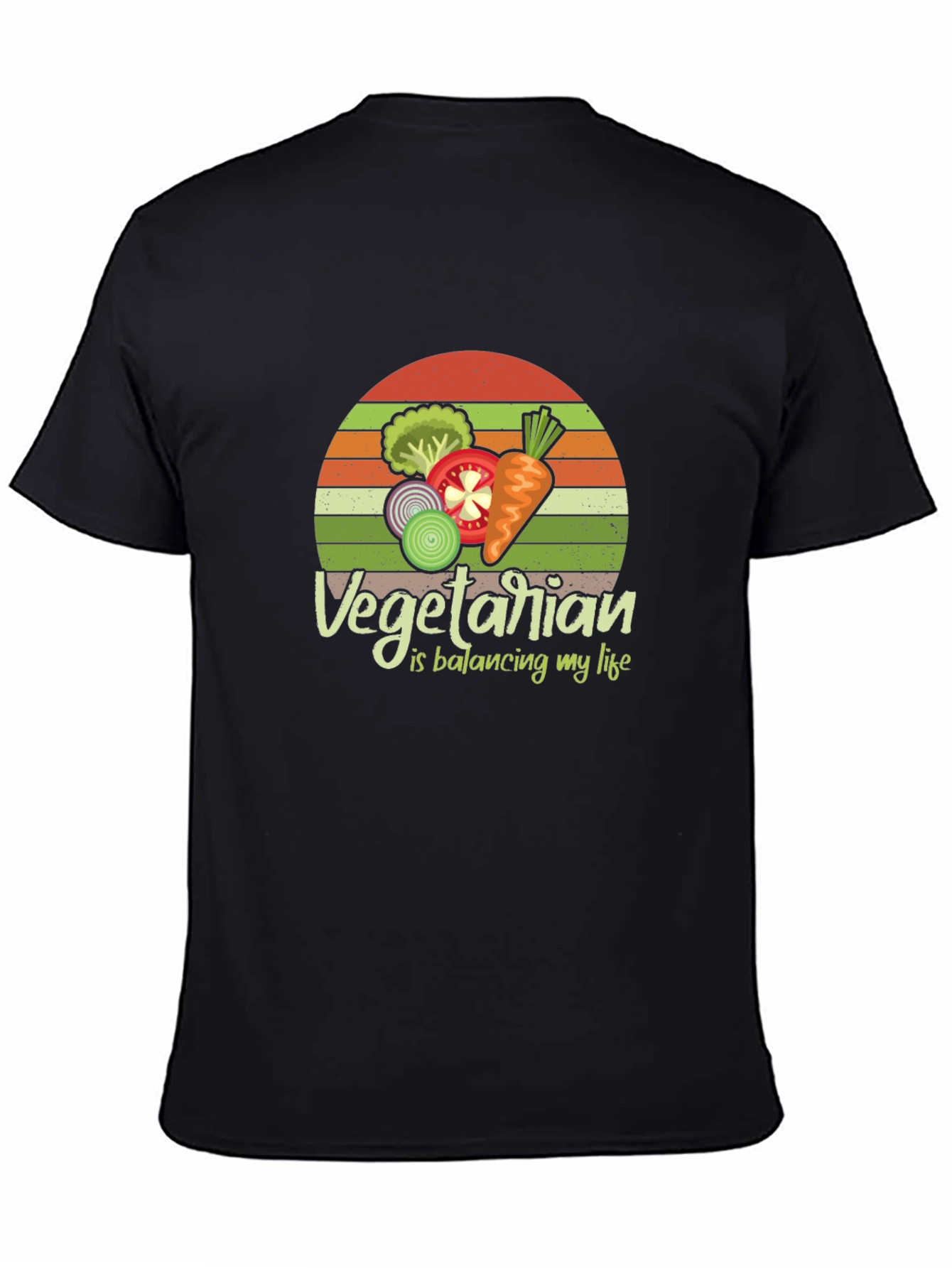 Vegetarian Balancing Life Graphic Tee