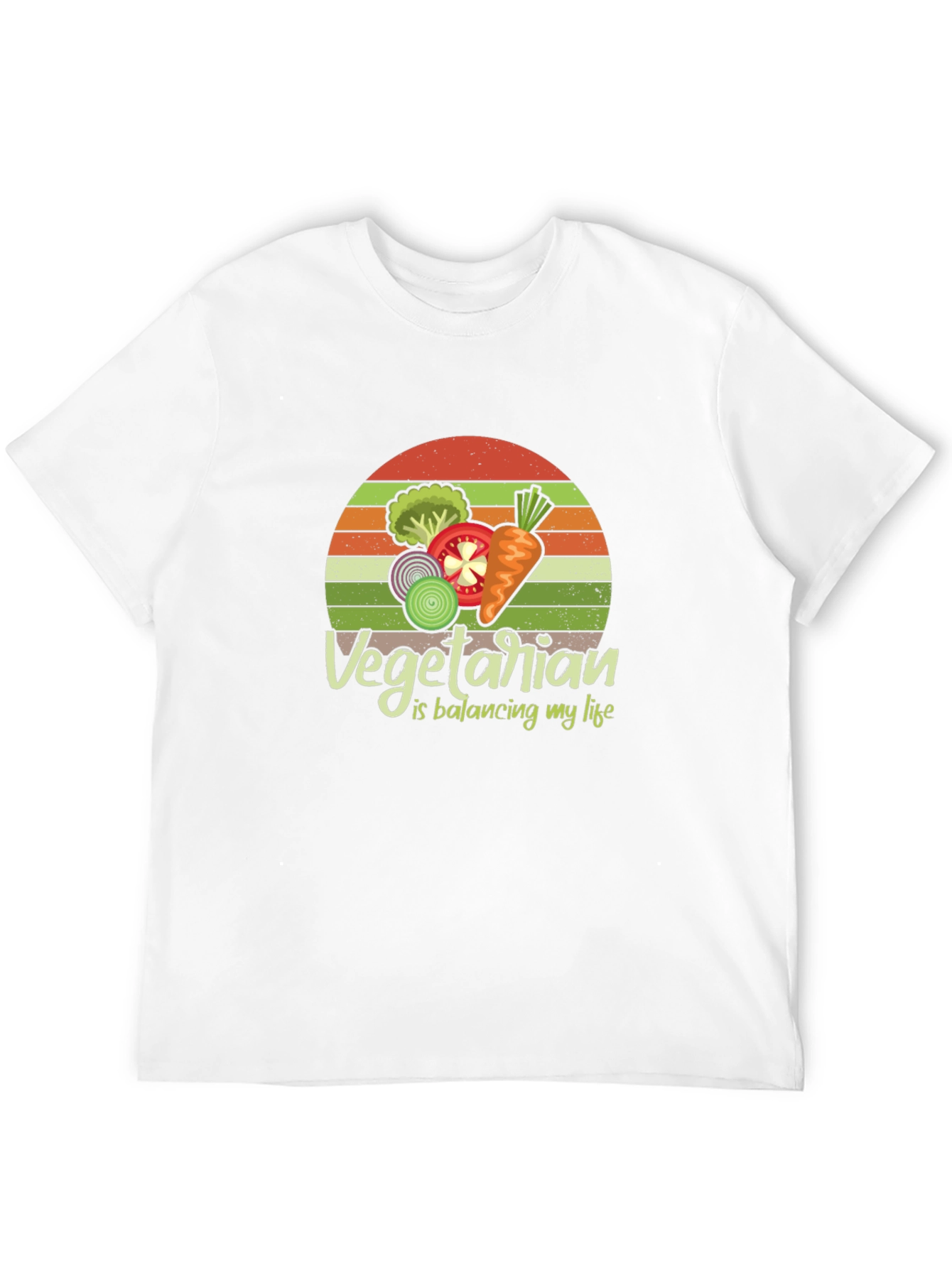 Vegetarian Balancing Life Graphic Tee