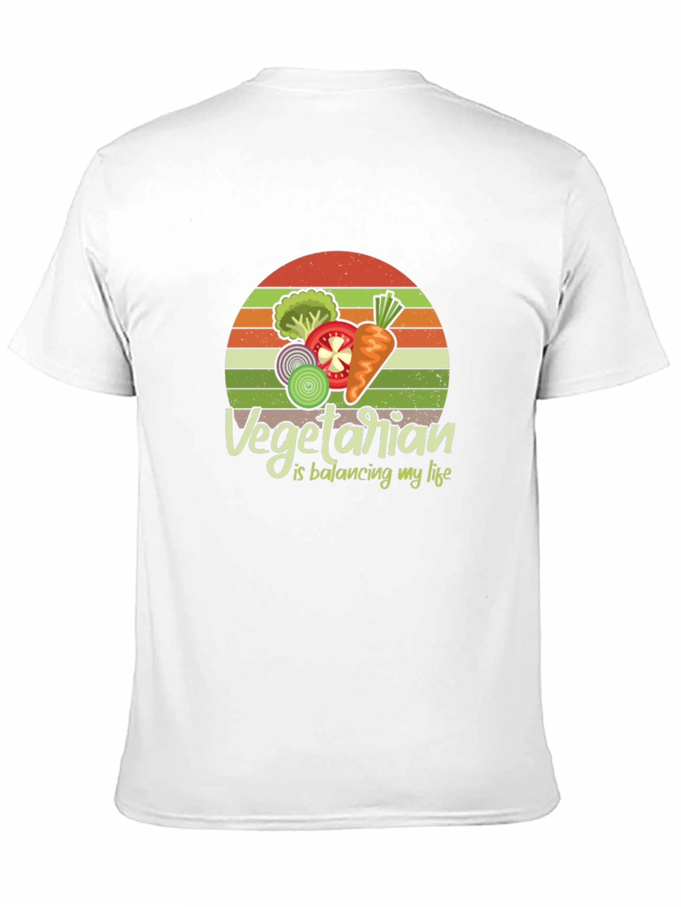 Vegetarian Balancing Life Graphic Tee