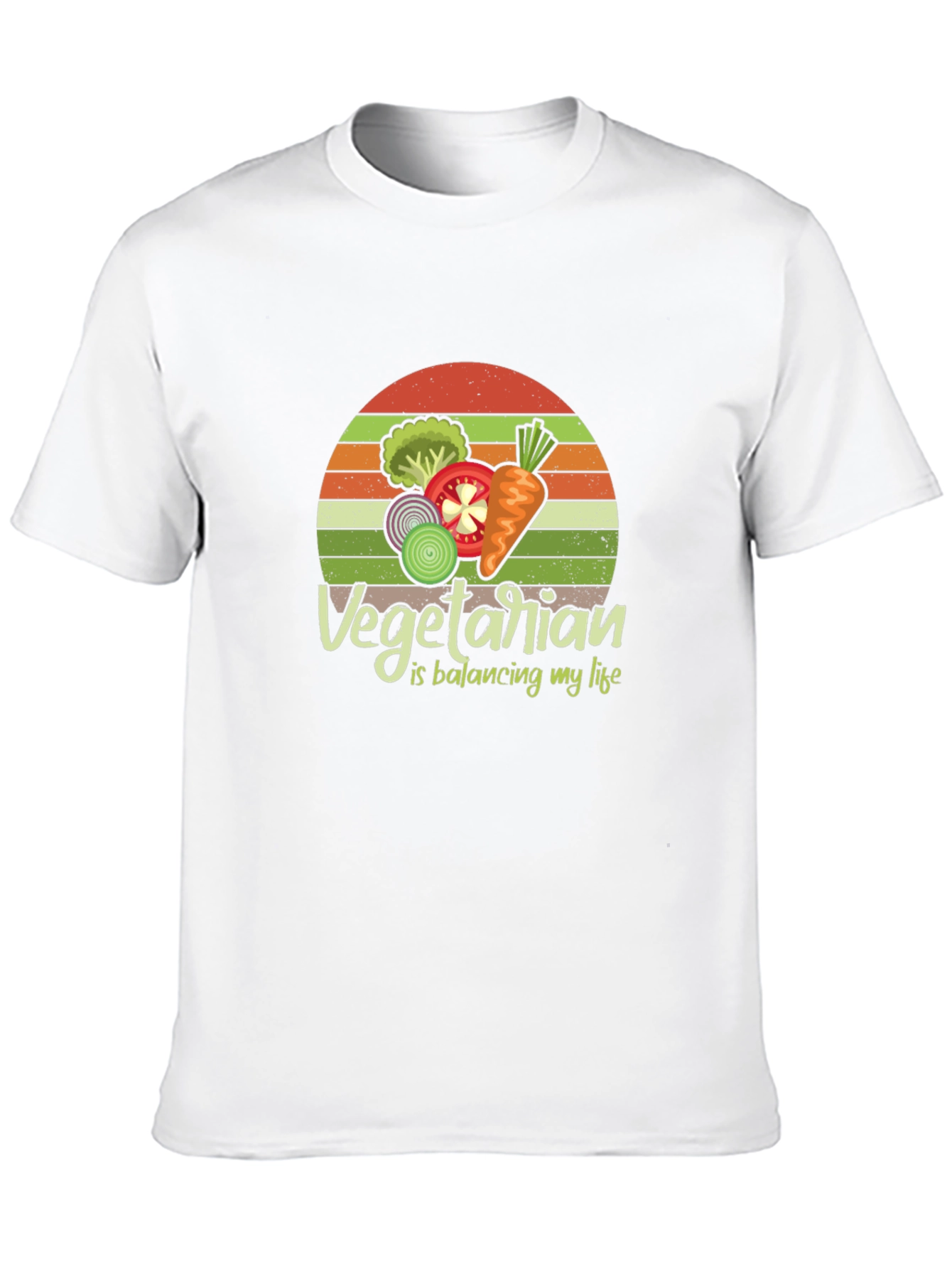 Vegetarian Balancing Life Graphic Tee