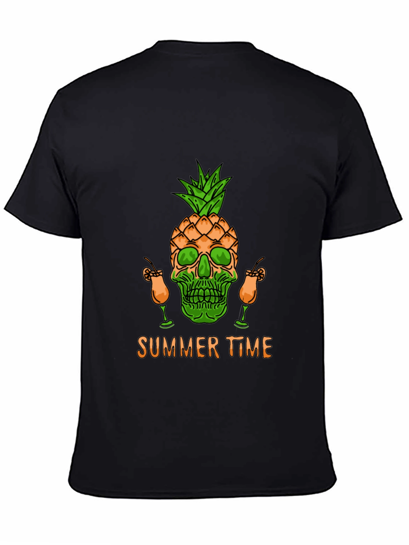 Skull Pineapple Summer Time T-Shirt