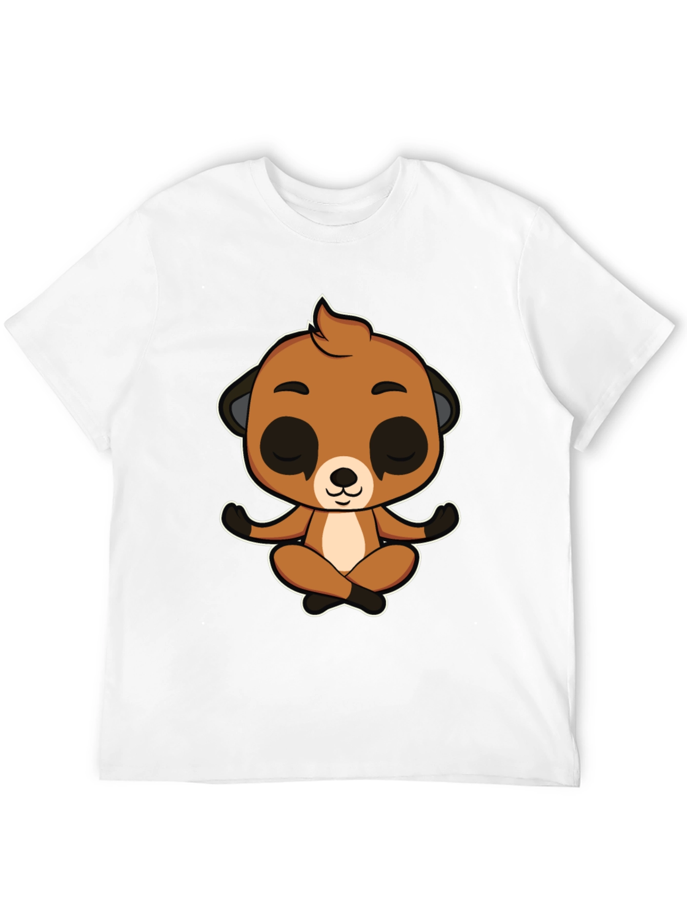 Meditating Meerkat Graphic Tee - Relax in Style