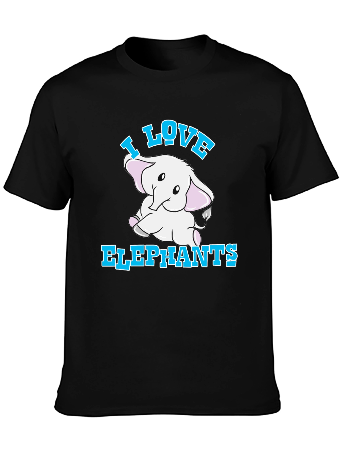 I Love Elephants Graphic T-Shirt