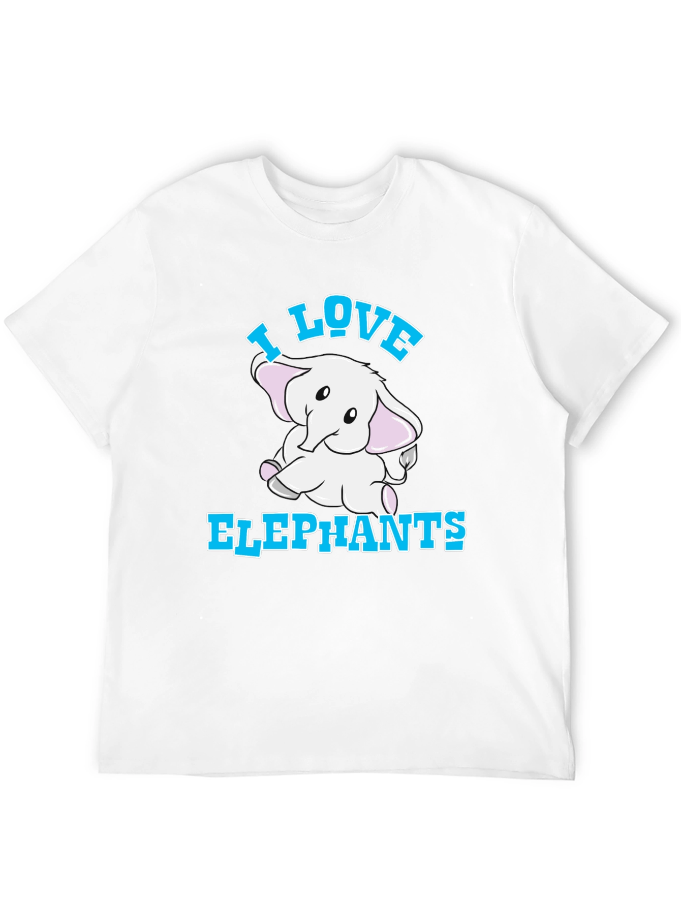 I Love Elephants Graphic T-Shirt
