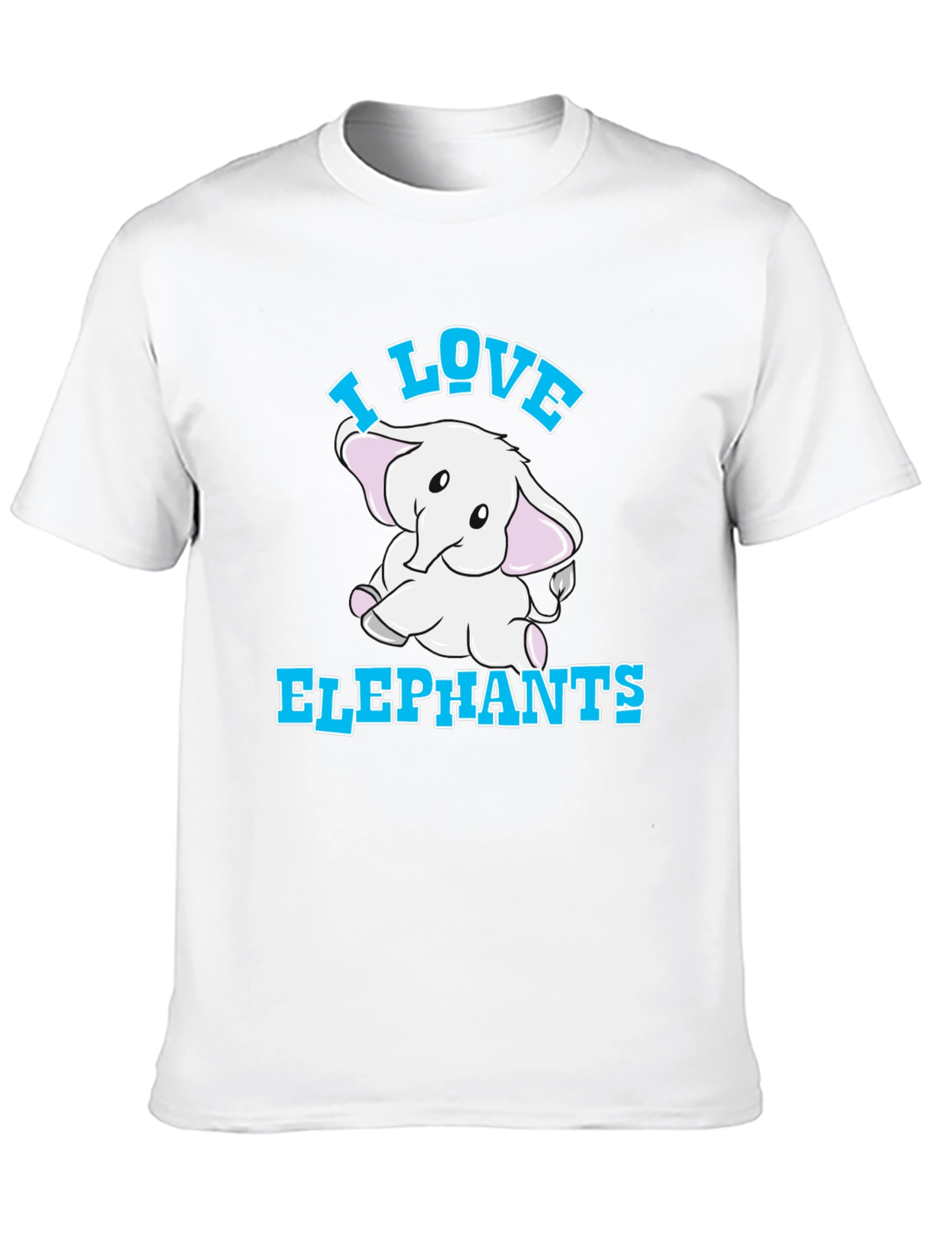 I Love Elephants Graphic T-Shirt