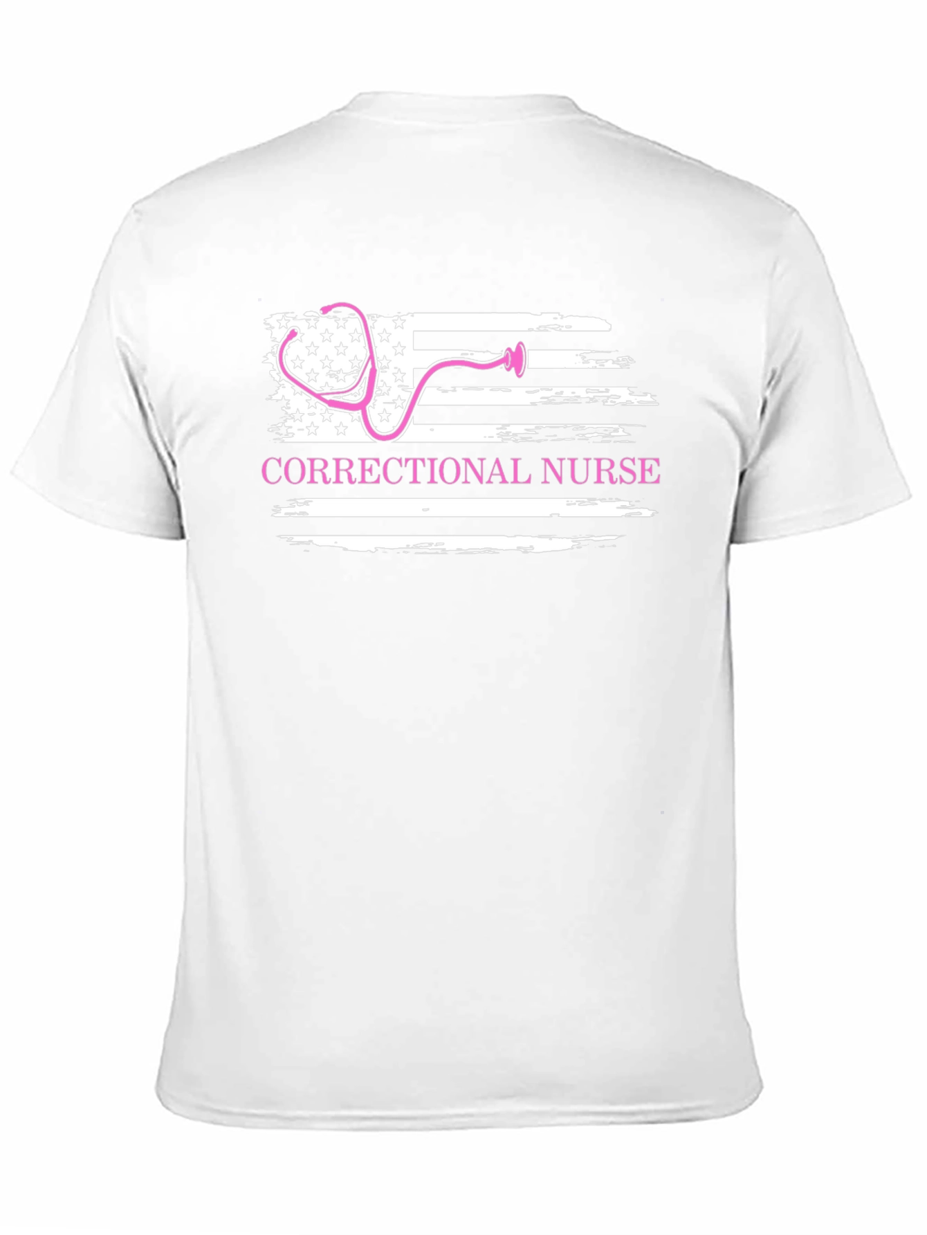 Correctional Nurse American Flag T-Shirt