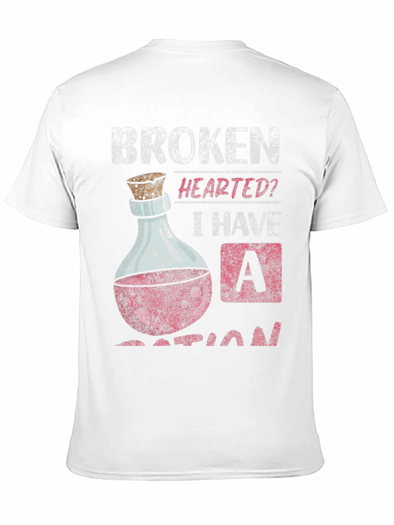 Broken Hearted Potion T-Shirt Funny Graphic Tee