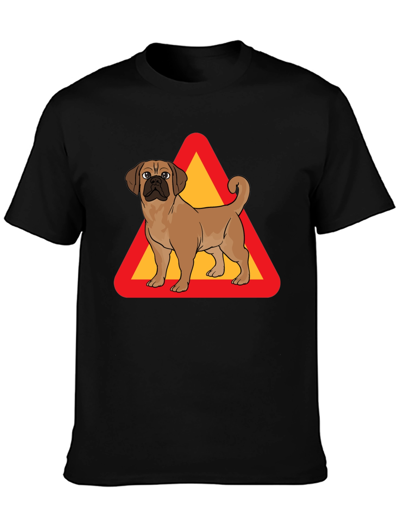 Dog Crossing T-Shirt - Novelty Graphic Tee