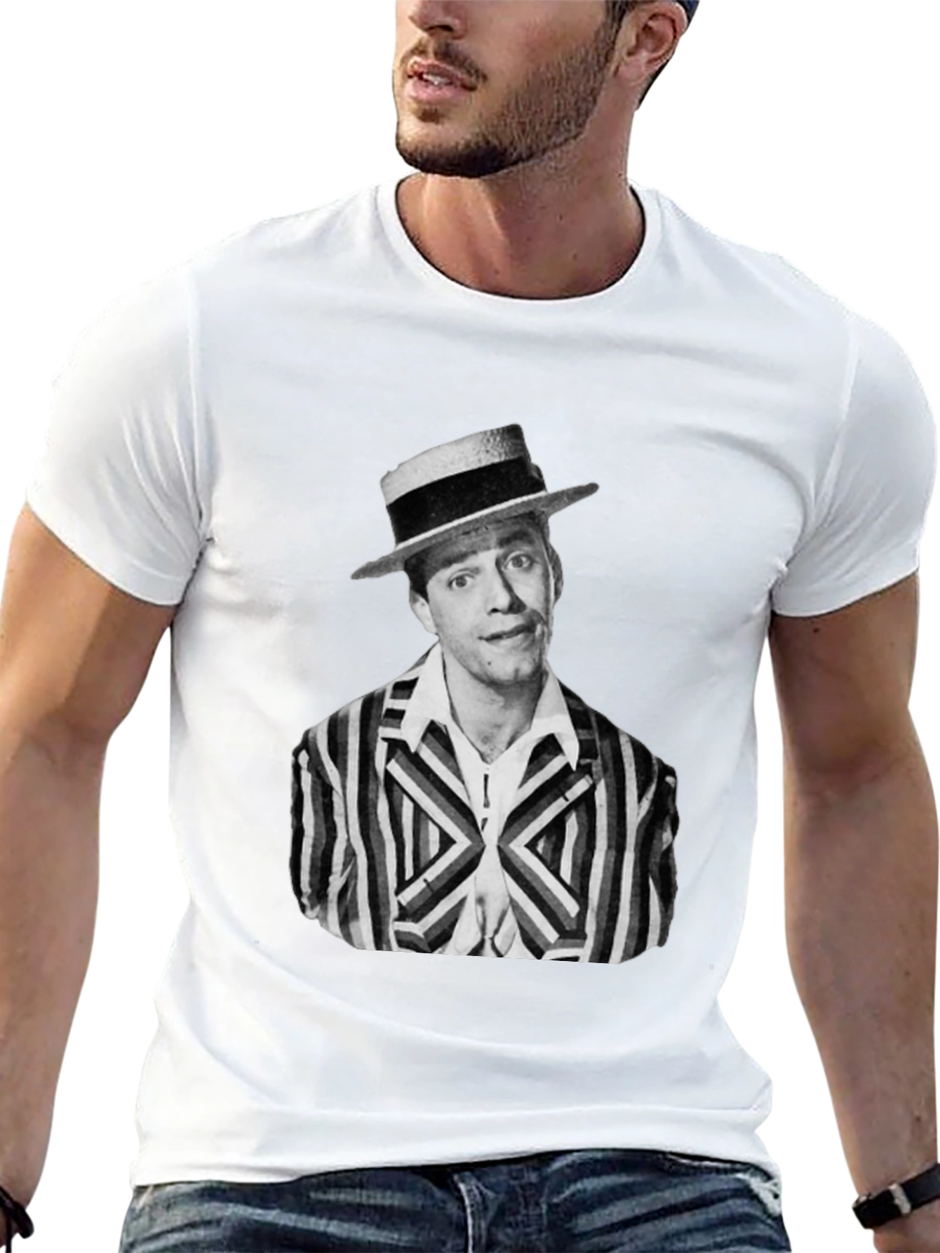 Retro Comedian Portrait T-Shirt