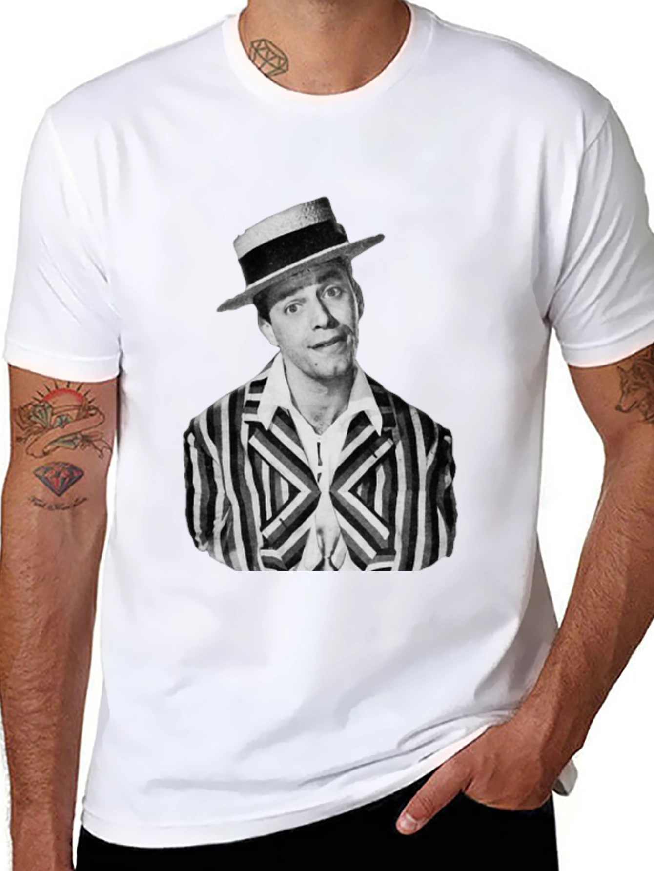 Retro Comedian Portrait T-Shirt