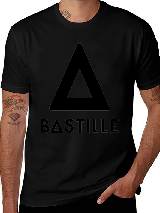 Black Bastille Triangle Logo T-Shirt