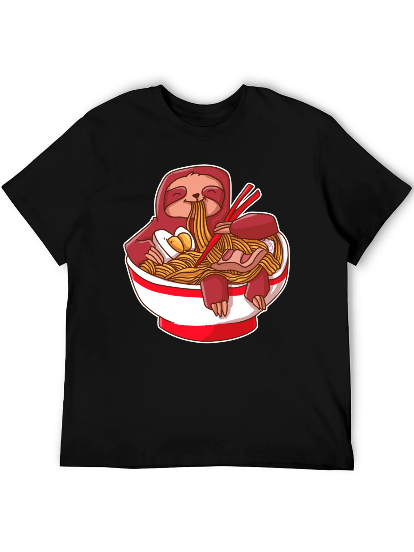 Sloth Ramen T-Shirt - Cute & Funny Noodle Tee