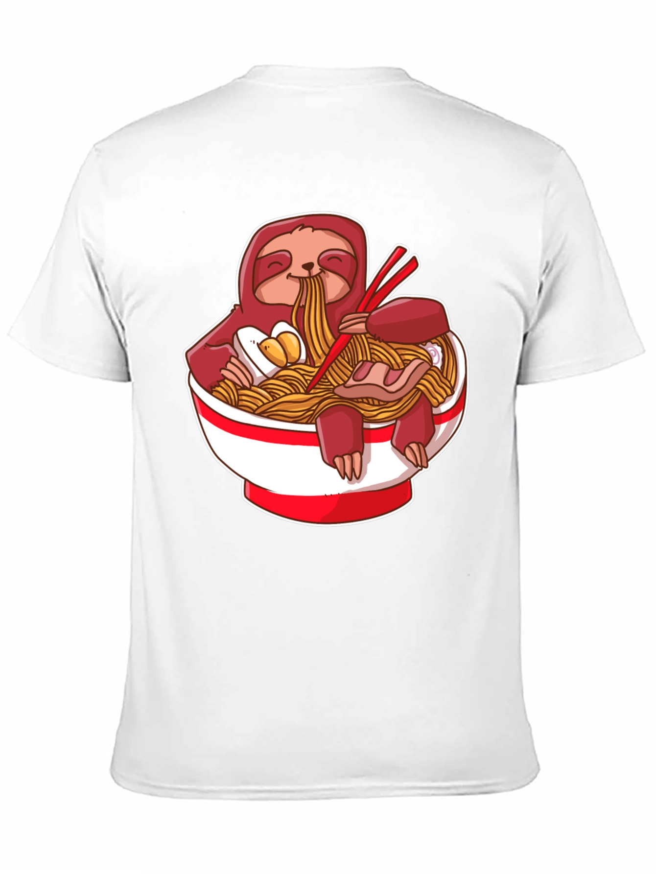 Sloth Ramen T-Shirt - Cute & Funny Noodle Tee