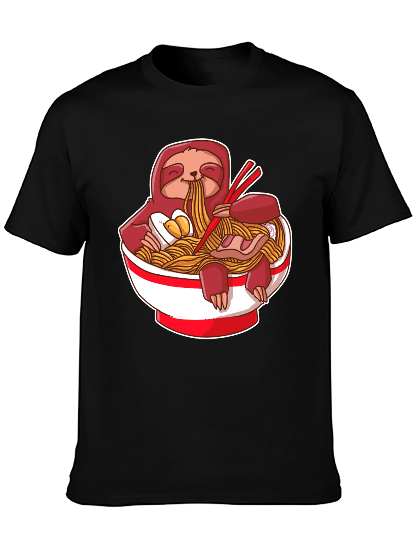 Sloth Ramen T-Shirt - Cute & Funny Noodle Tee