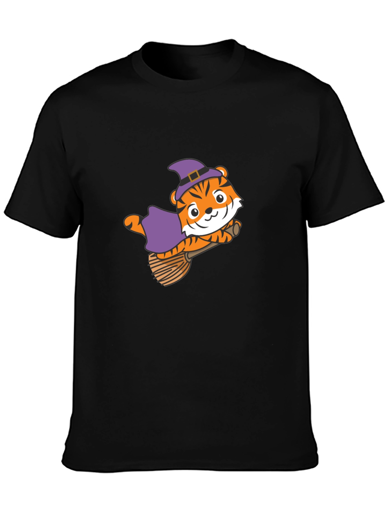 Tiger Witch Black T-Shirt Halloween
