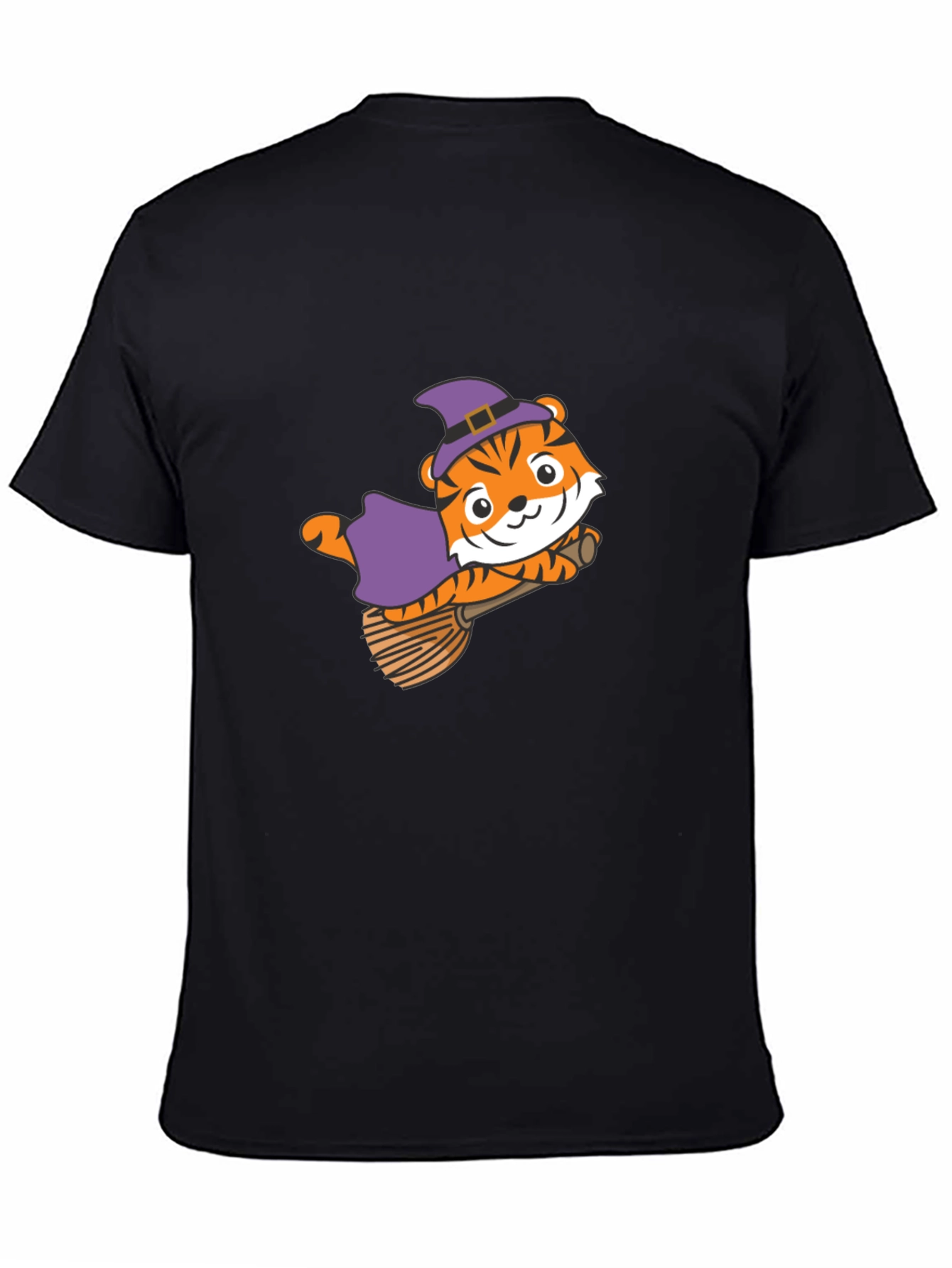 Tiger Witch Black T-Shirt Halloween