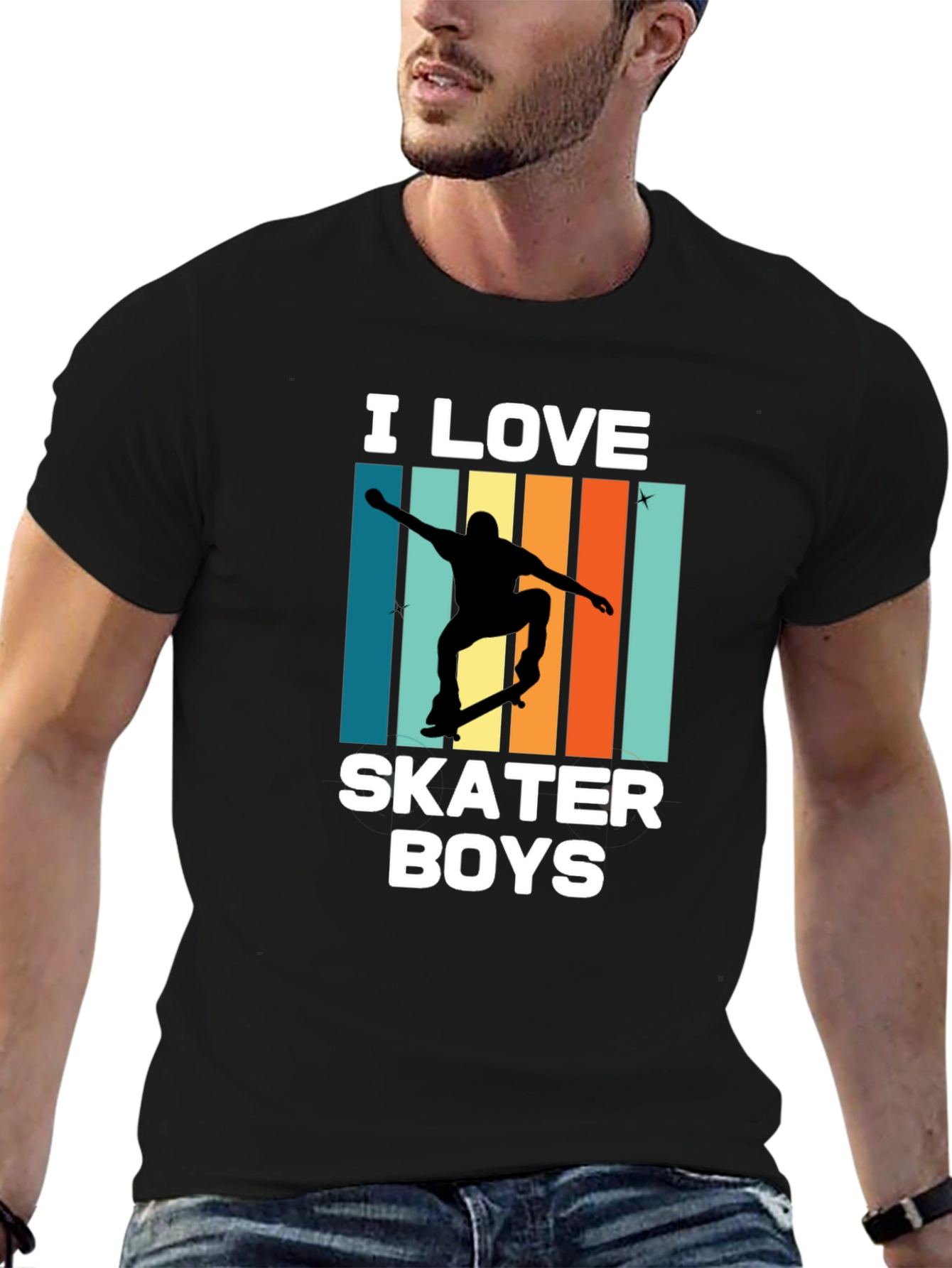 I Love Skater Boys Graphic T-Shirt