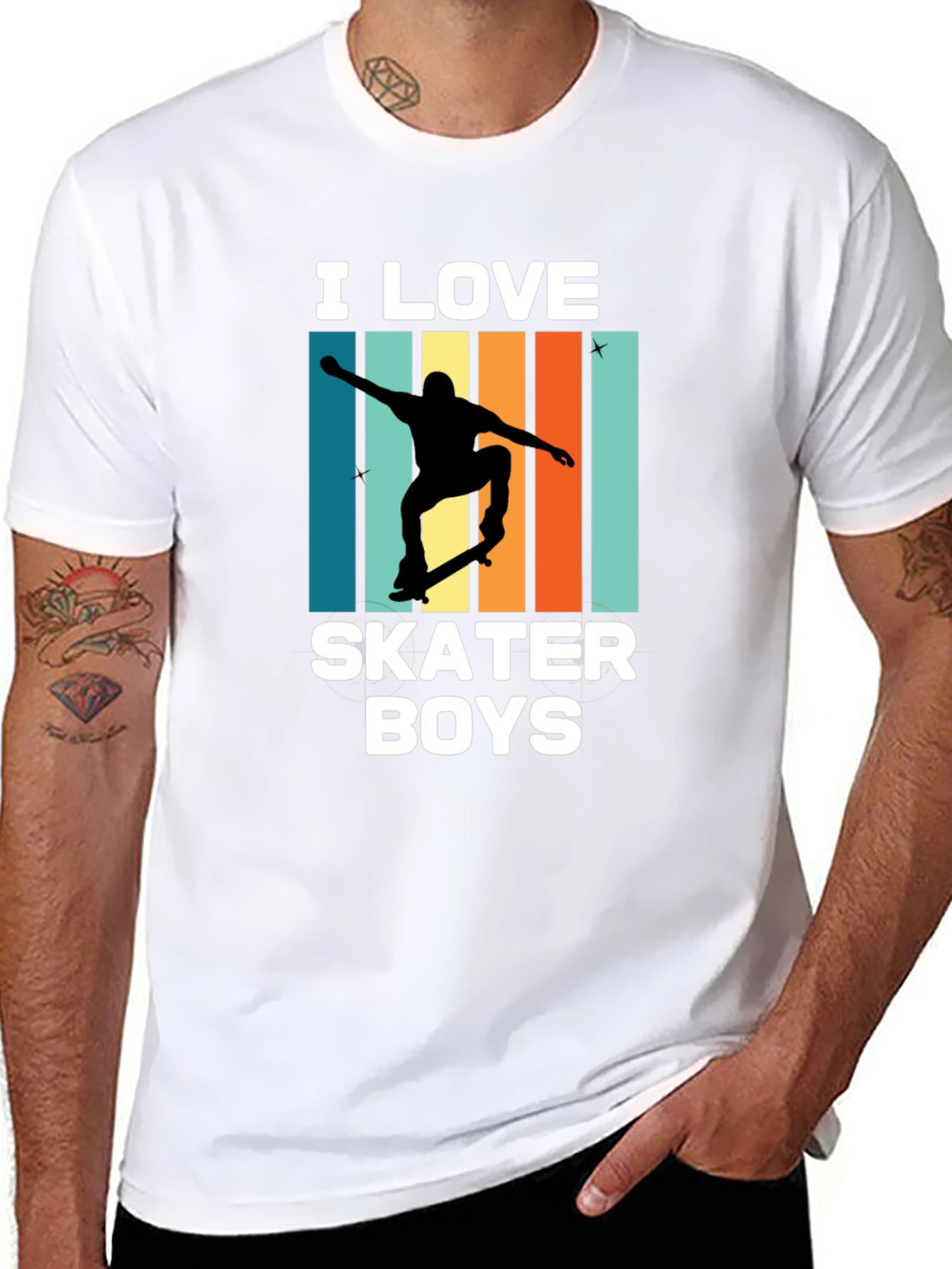 I Love Skater Boys Graphic T-Shirt