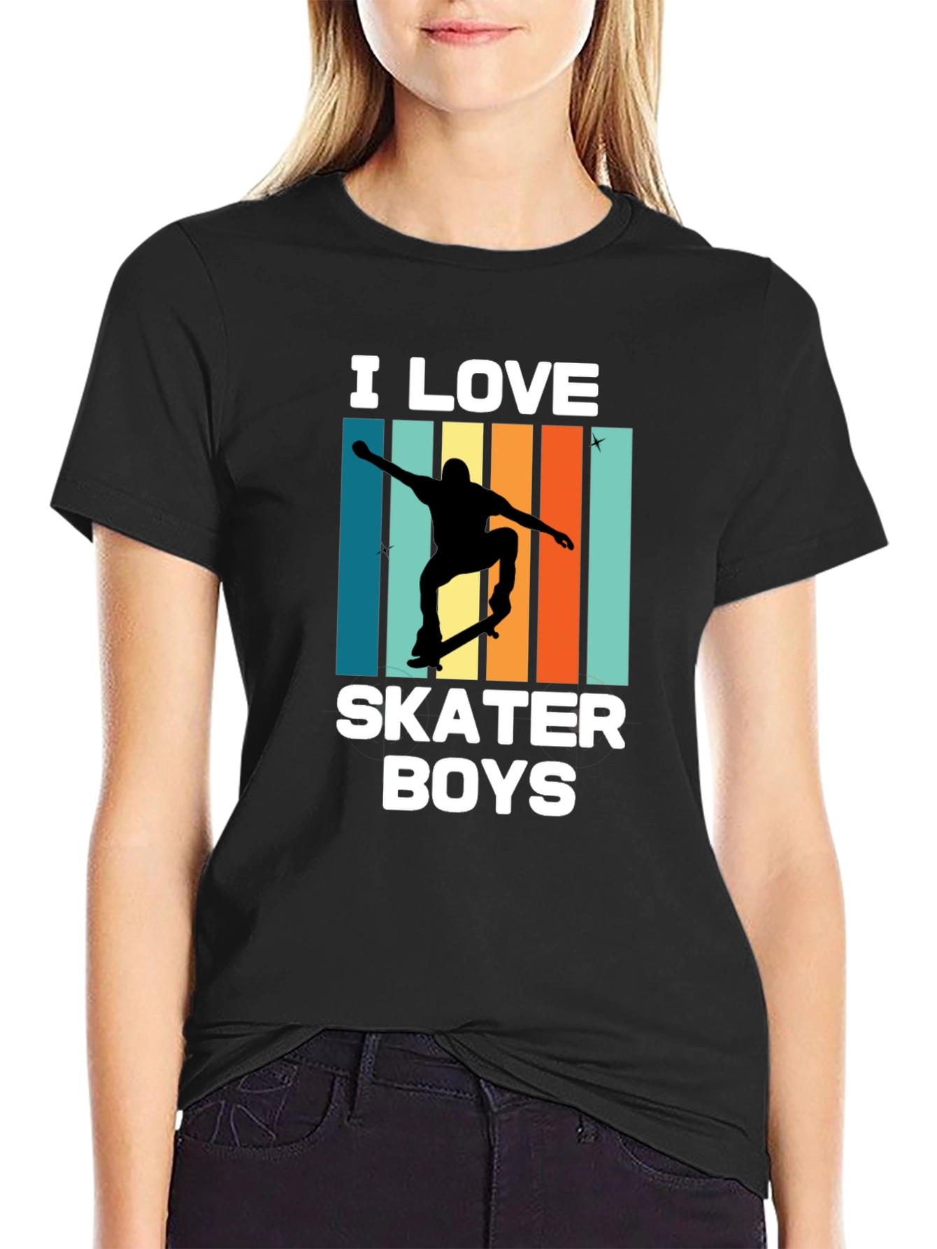 I Love Skater Boys Graphic T-Shirt