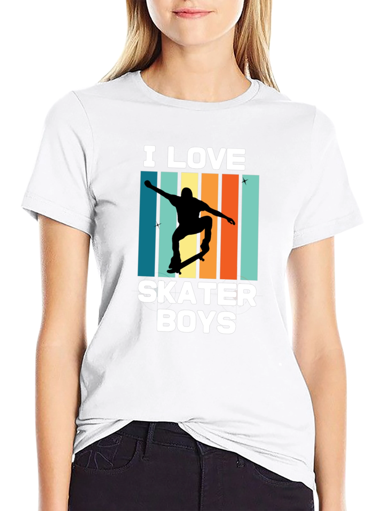 I Love Skater Boys Graphic T-Shirt