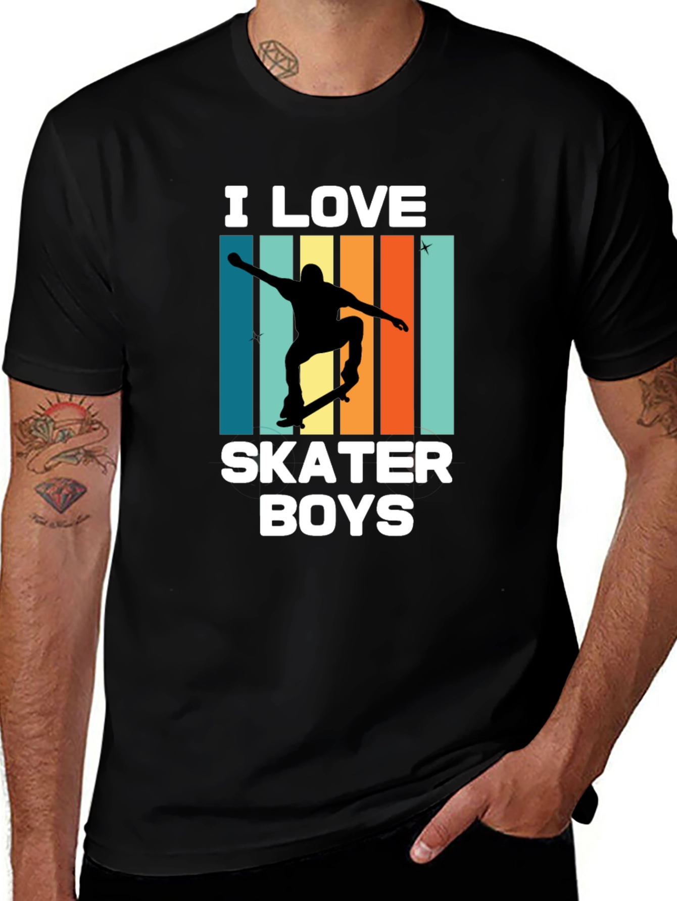 I Love Skater Boys Graphic T-Shirt