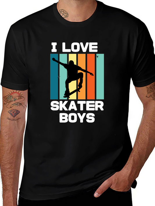 I Love Skater Boys Graphic T-Shirt